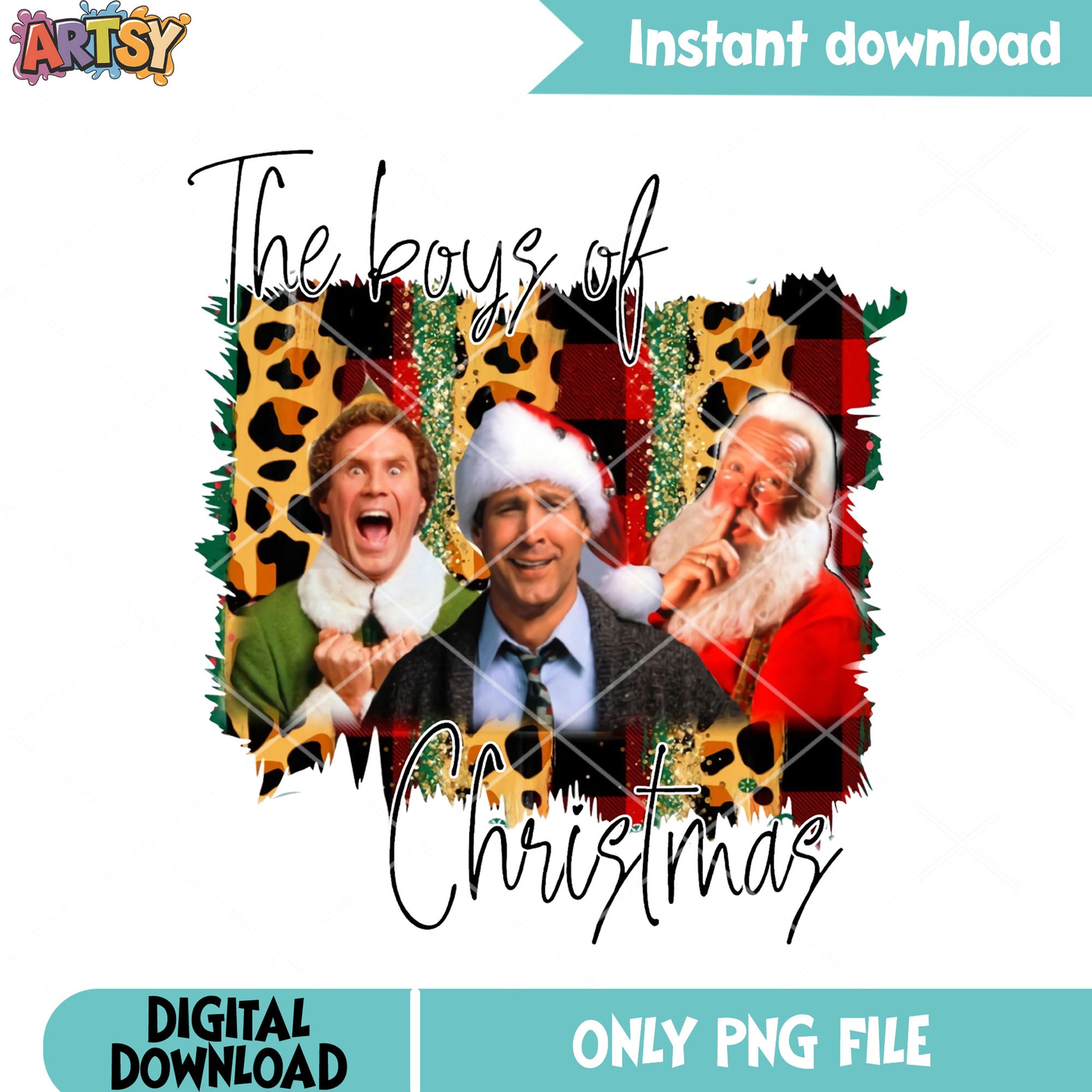 The boys of christmas png, clark griswold png, christmas cards png