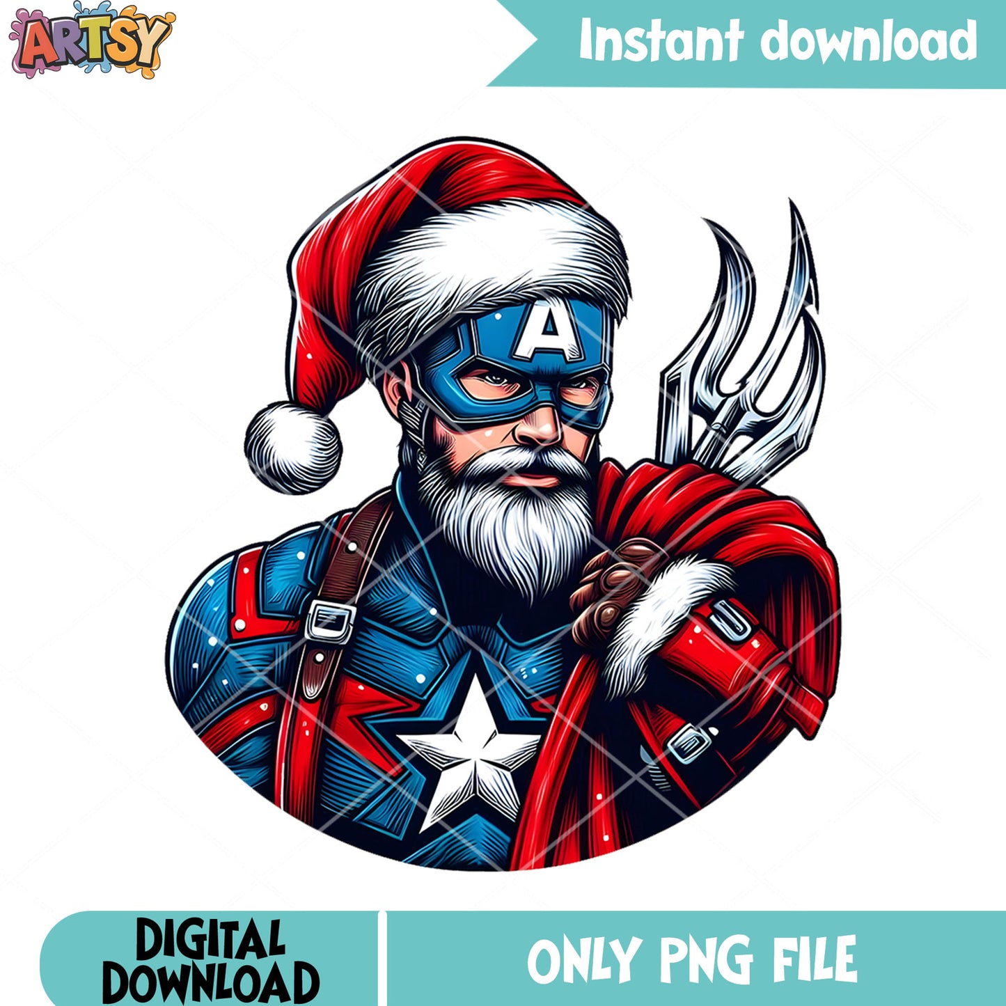 The captain america santa hat png, merry xmas png, marvel christmas png