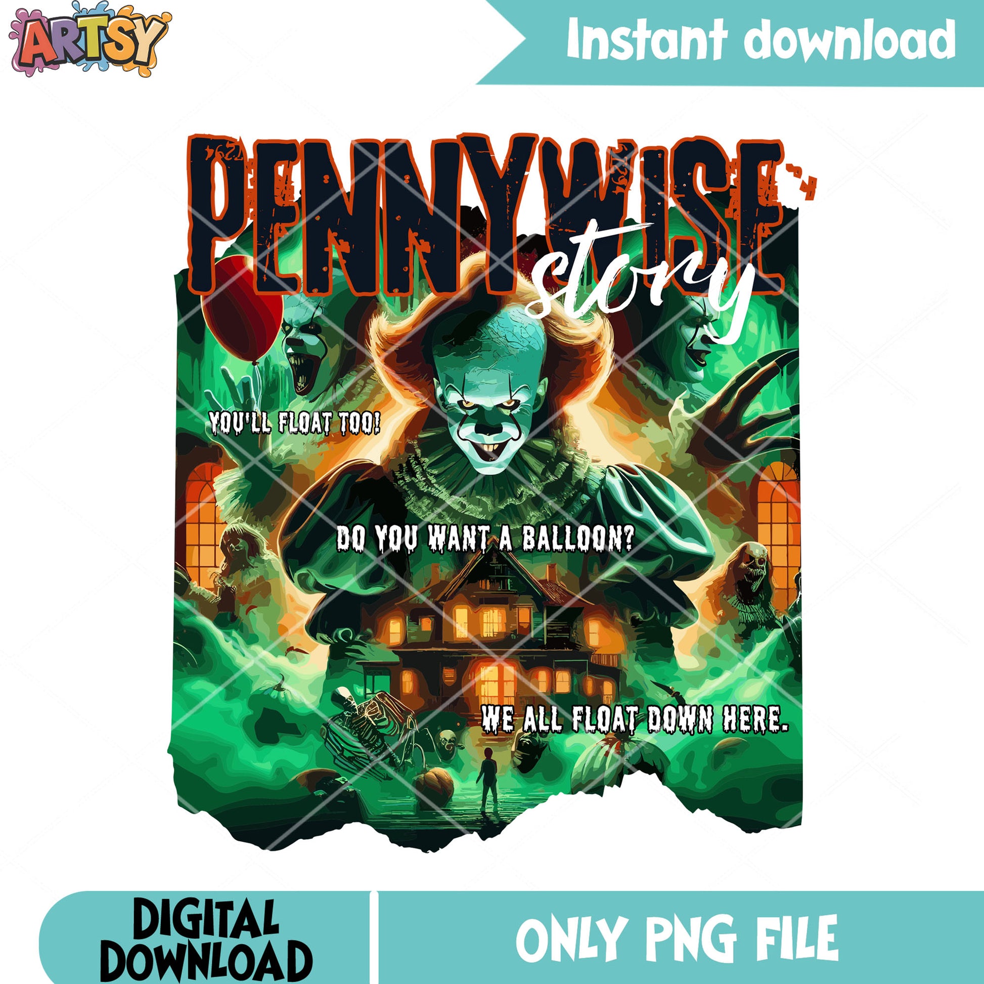 The carzy clown do u want a ballon png, pennywise png, scary night png