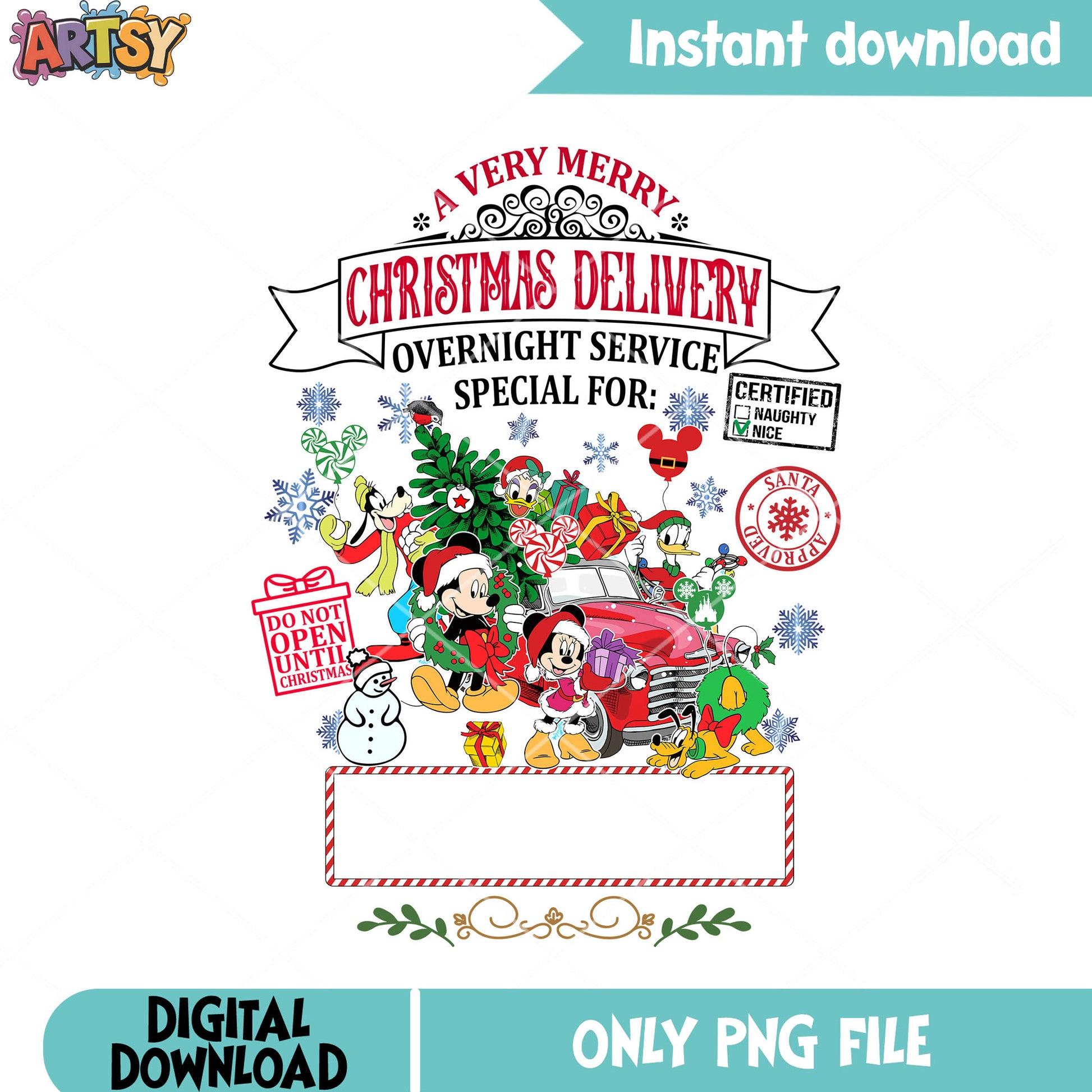 The christmas gifts for kids png, donald duck png, daisy duck png