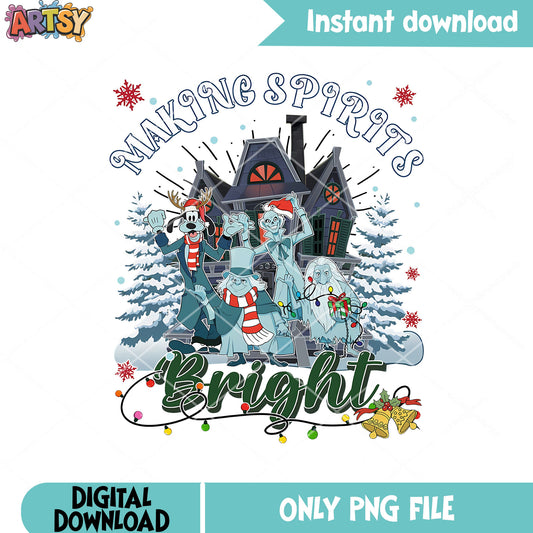 The christmas horror film png, goofy png, spirit christmas​ ​png