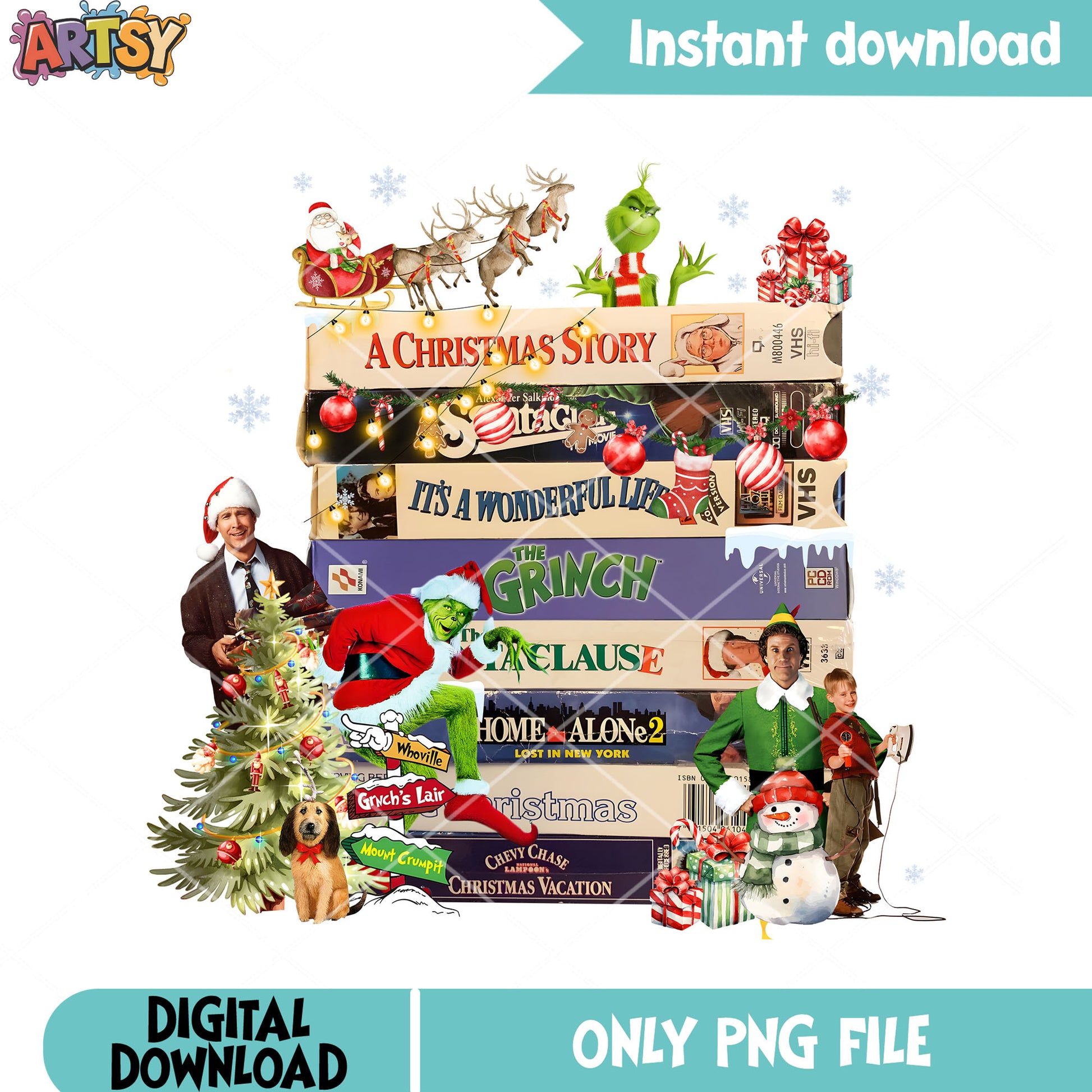 The christmas movie png, buddy the elf png, a christmas story png