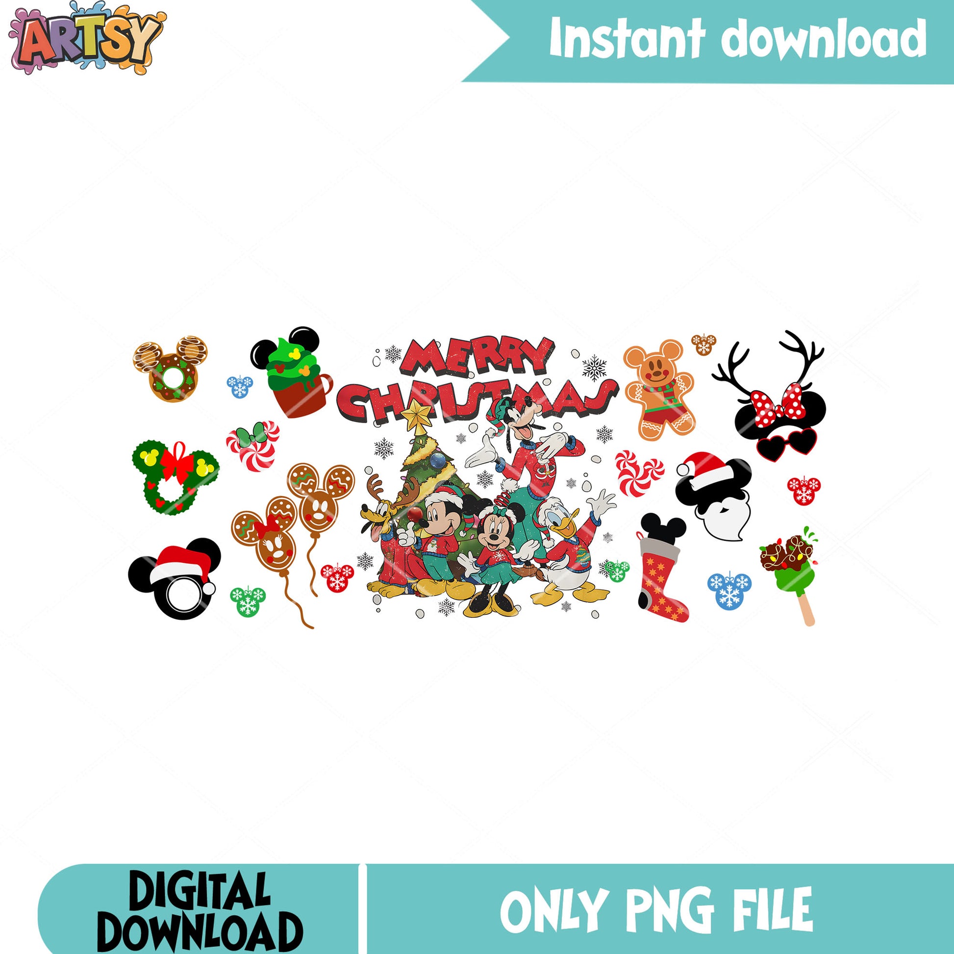 The christmas tree disney png, christmas tree png, disney christmas png