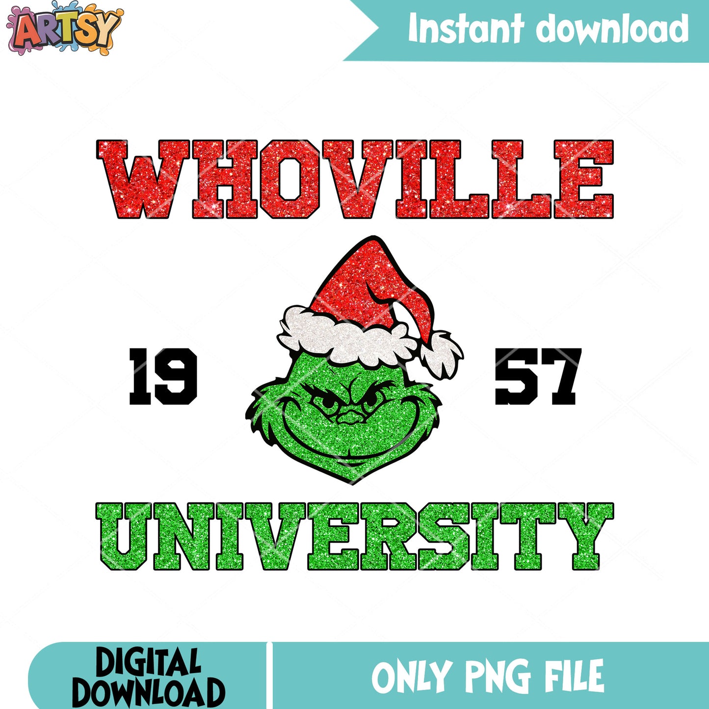 The christmas university png, merry christmas png, the grinch png