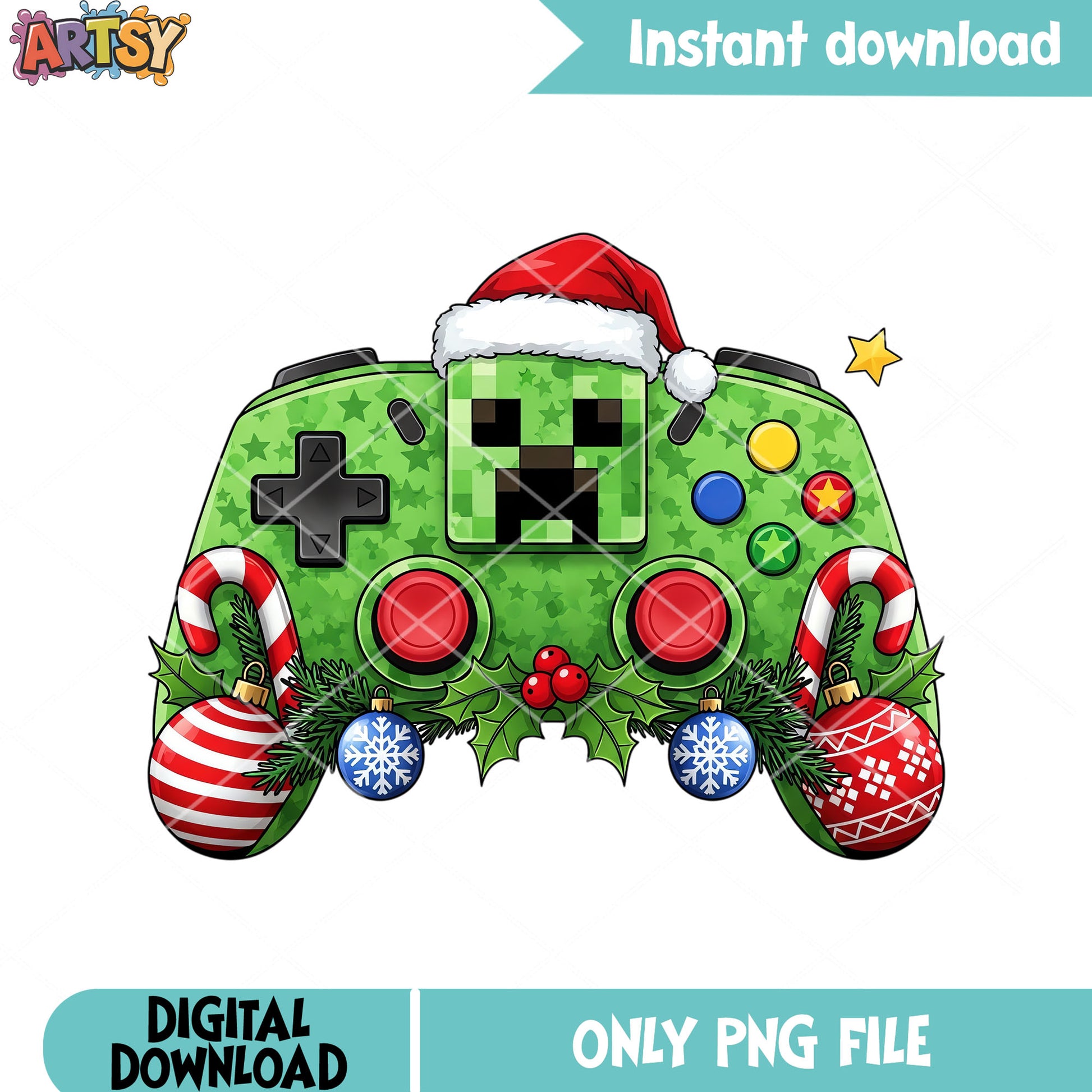 The creeper christmas gifts png, minecraft​ png, christmas designs png