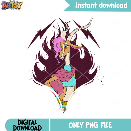 The dark fire gazellepng, gazelle zootopia png, disney zootopia png
