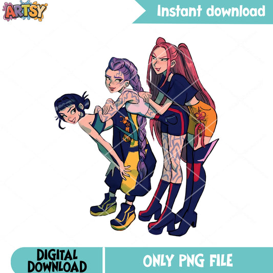 The demon rumi huntrix png, huntrix movie png, demon hunters kpop png