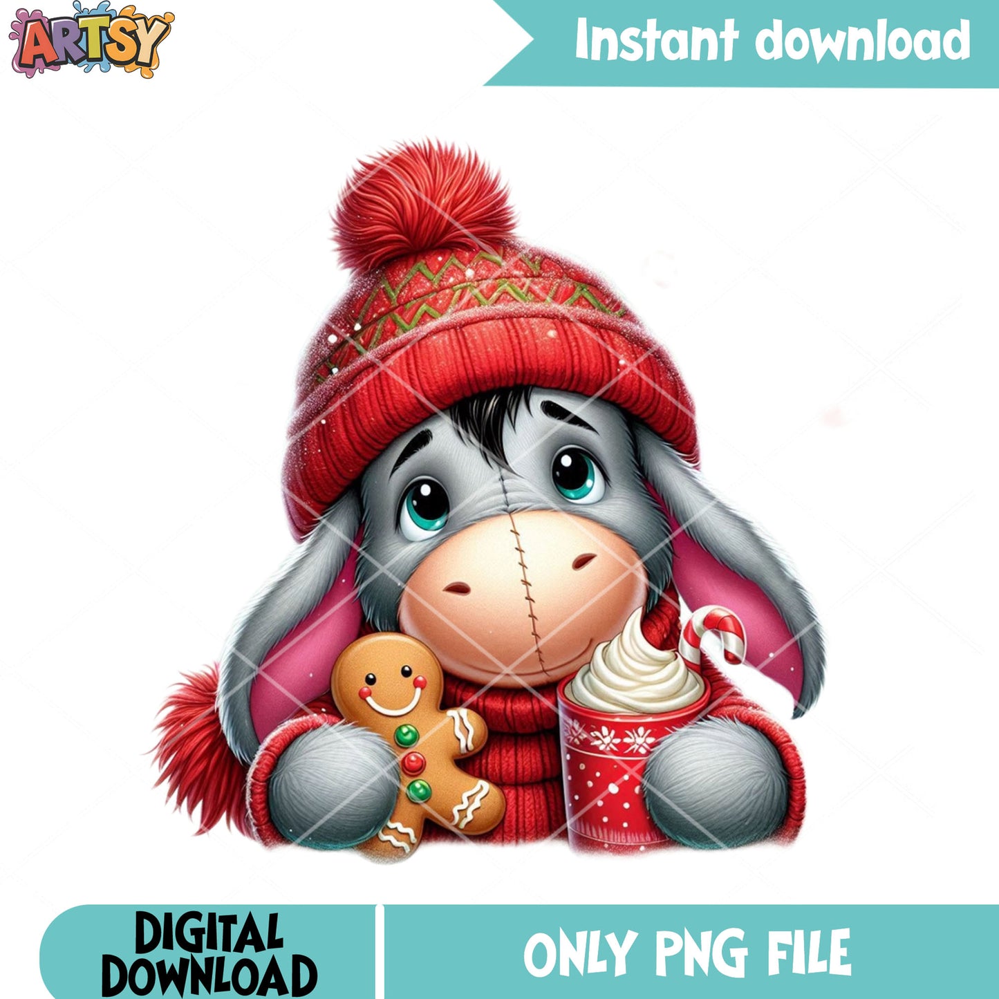 The eeyore pooh xmas winnie png, winnie the pooh png, gingerbread png