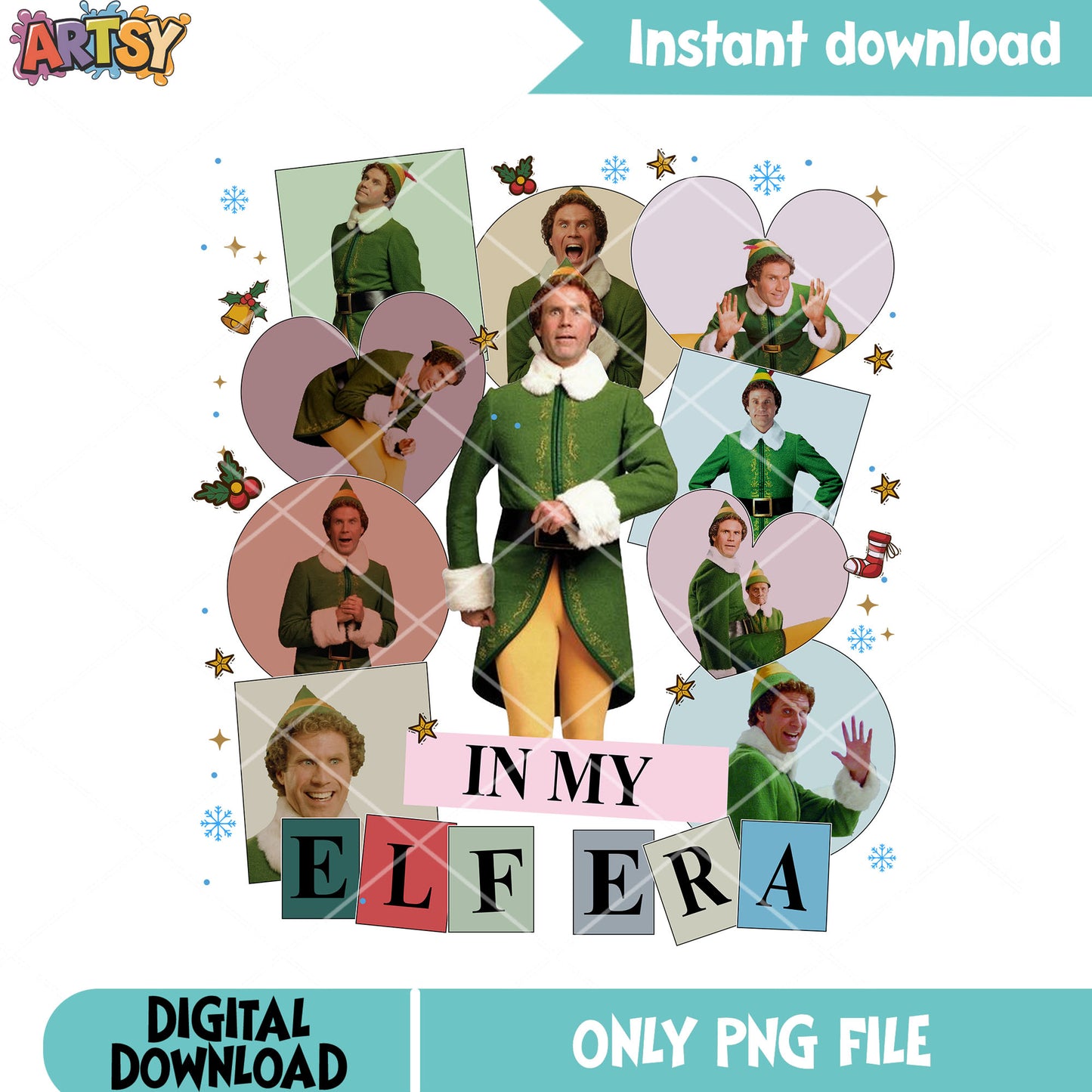The elf assistant christmas png, buddy the elf png, elf movie png