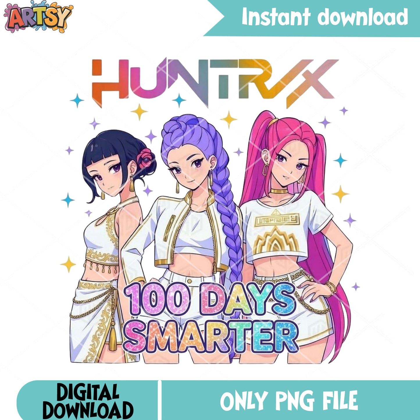 The fairy huntrix smarter png, huntrix png, 100days demonhunter png