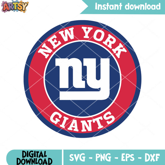 The football nfl team new york svg, ny giants svg, nfc svg