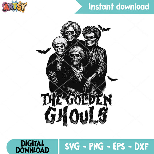 The golden ghouls family svg, golden ghouls​ svg, halloween family svg