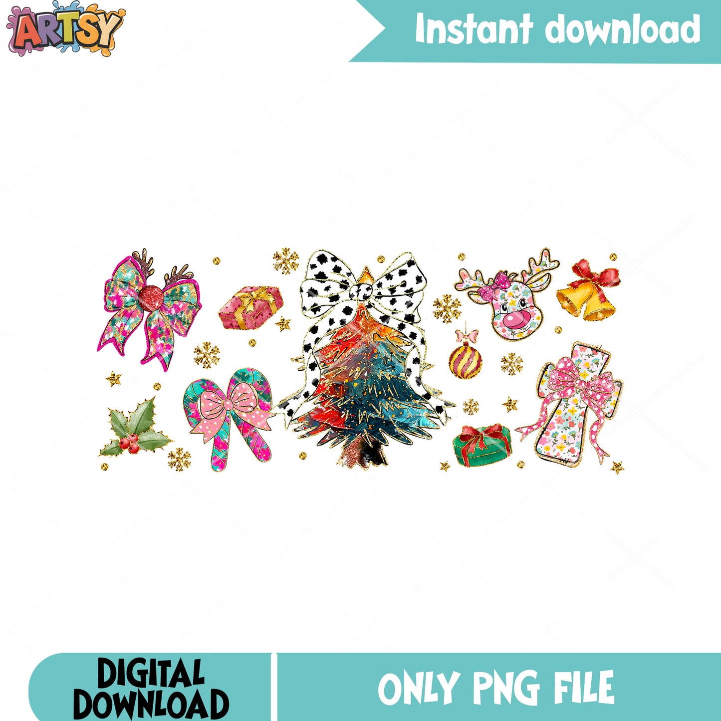 The gothic christmas tree png, christmas vibes png, jingle bell png