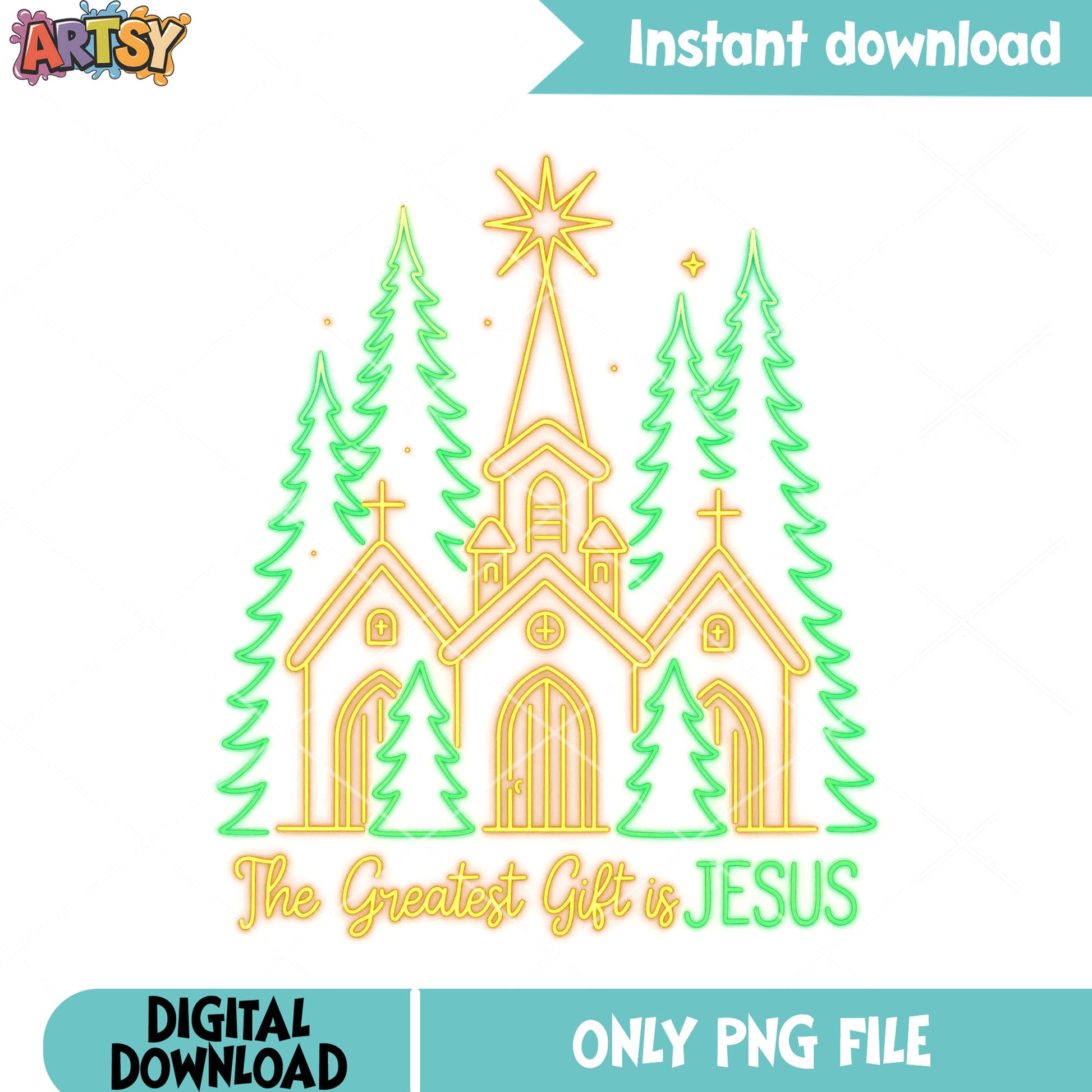 The greatest gift is jesus png, christmas gifts png, christmas ball png