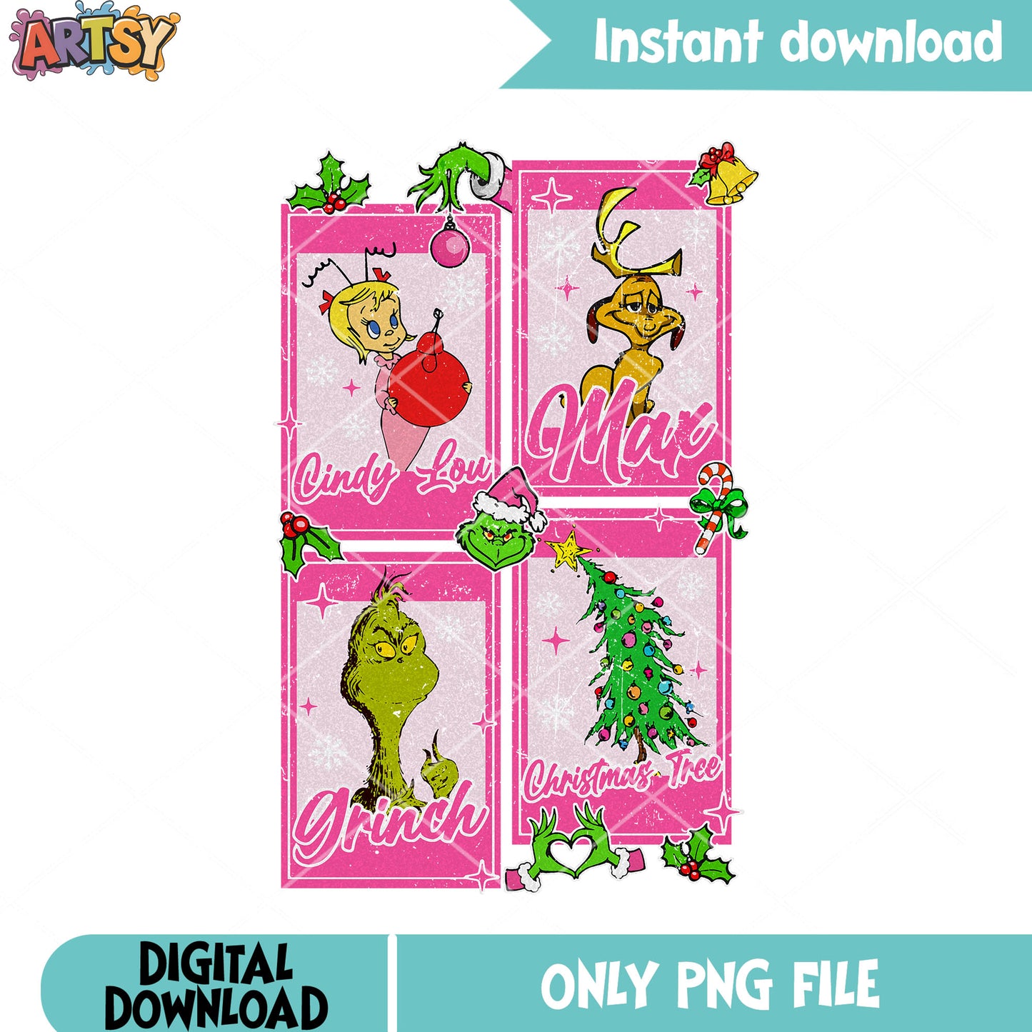 The grinch character comic png, the grinch png, christmas vibes png