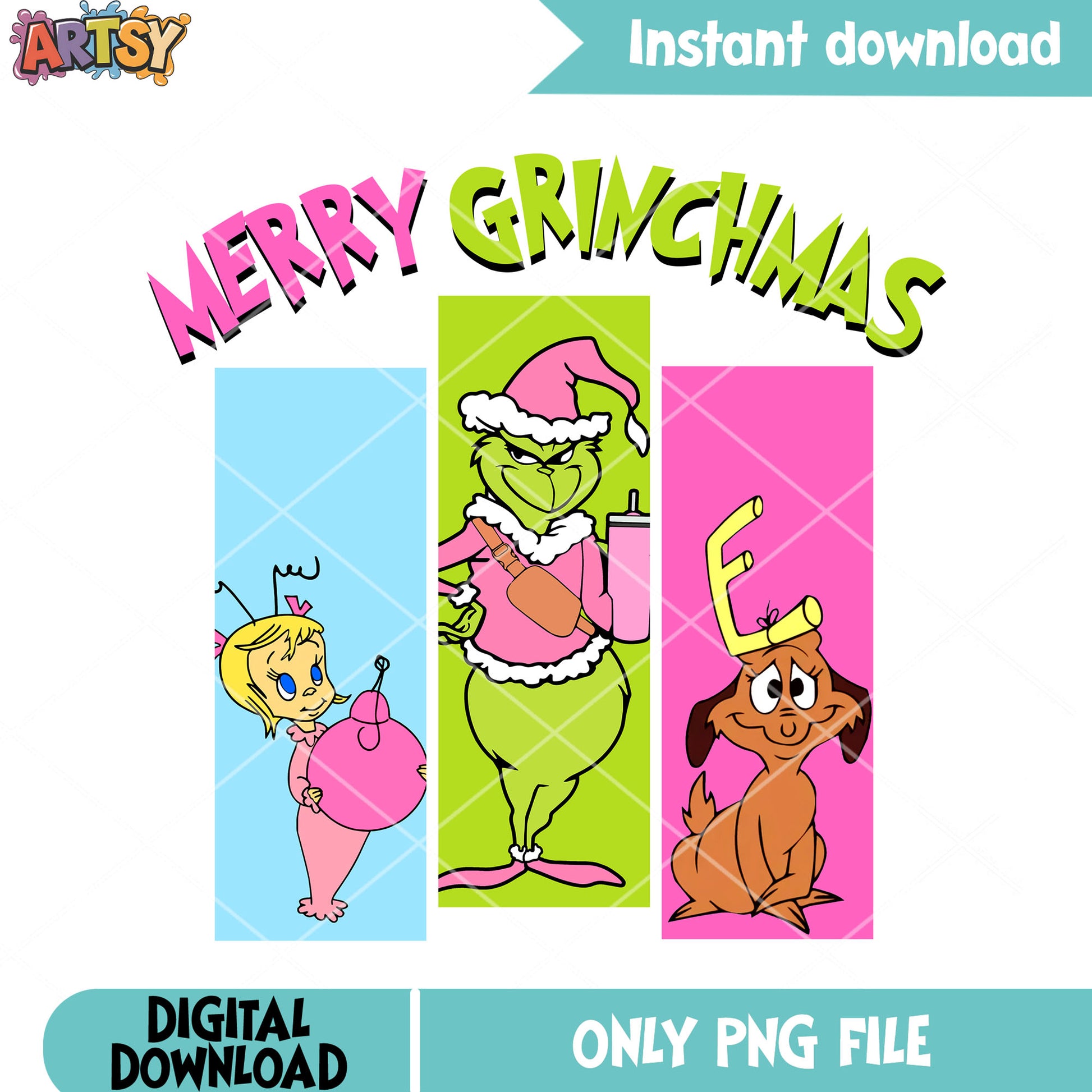 The grinch crew christmas png, cindy lou who png, christmas movie png