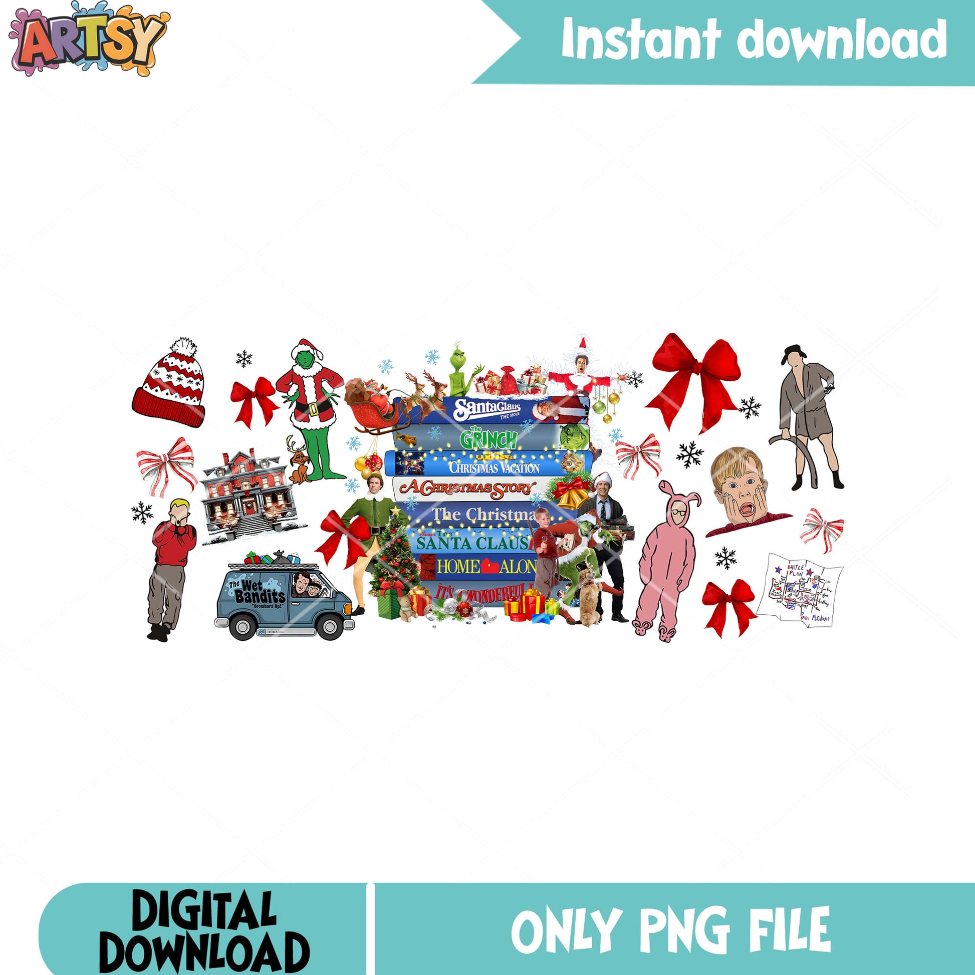 The grinch santa movie png, the grinch png, ralphie parker png