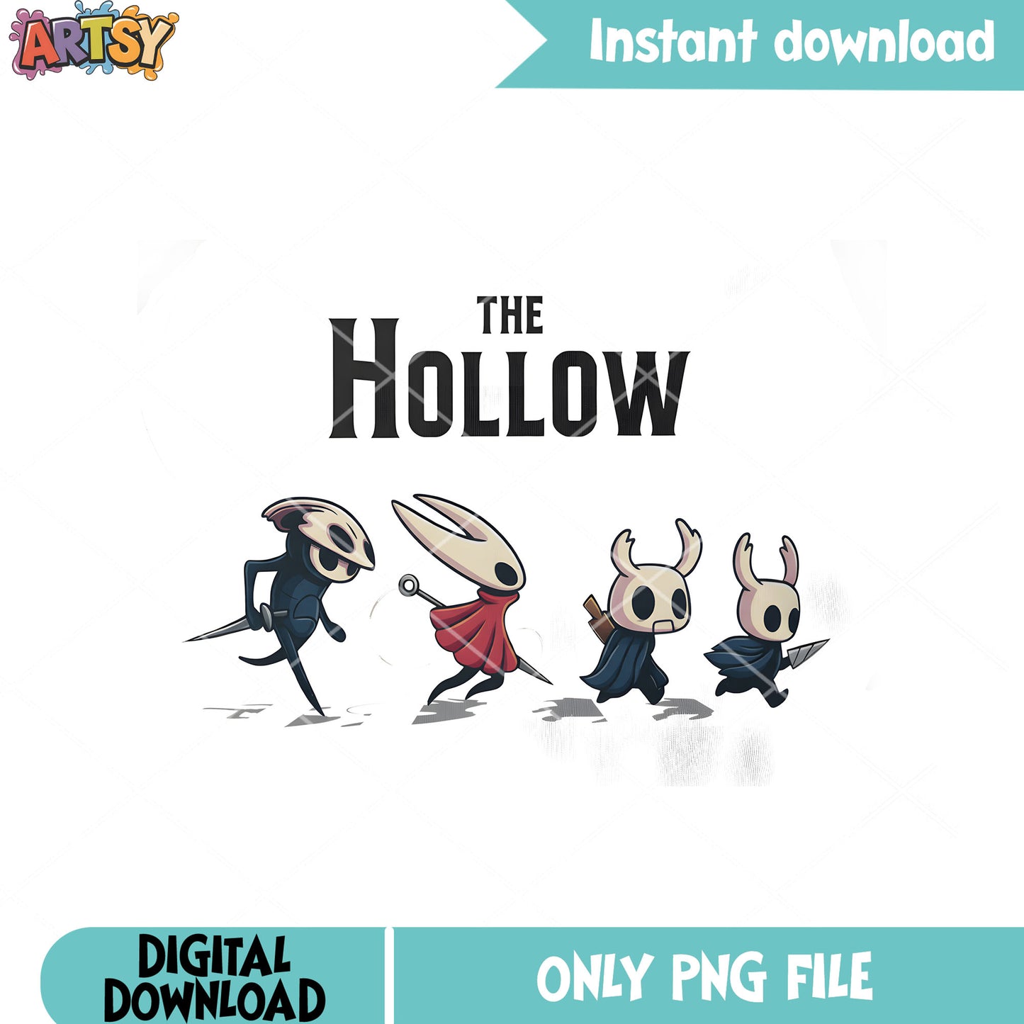The hollow tiny monster png, hornet character png, red cloak png