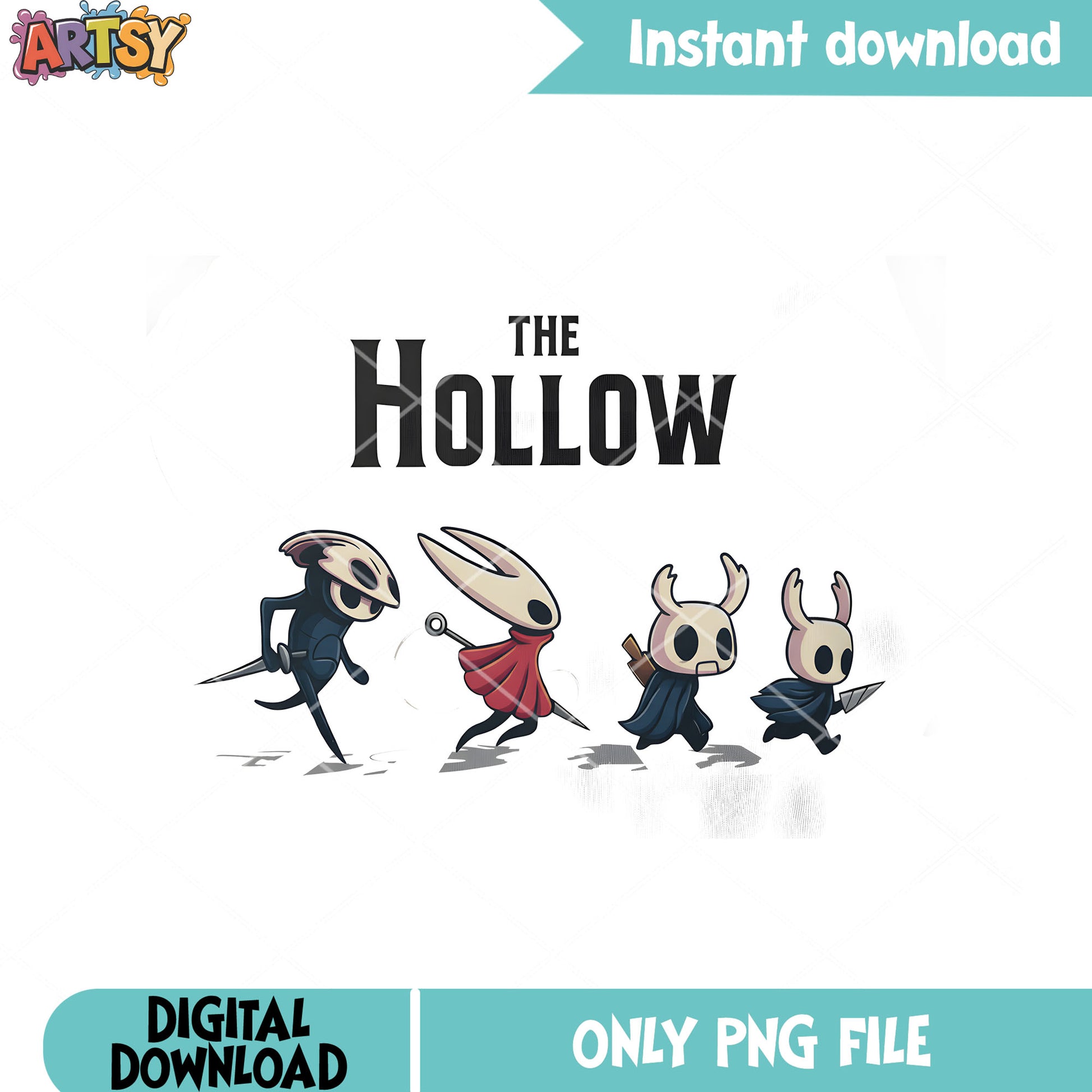 The hollow tiny monster png, hornet character png, red cloak png