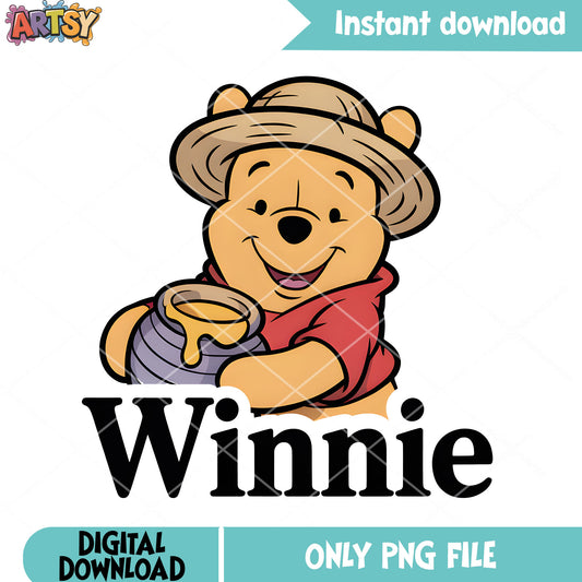 The honey farmer pooh png, pooh bear png, pooh winnie bear png