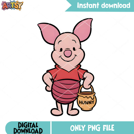 The honey piglet png, disney movies png, disney piglet png