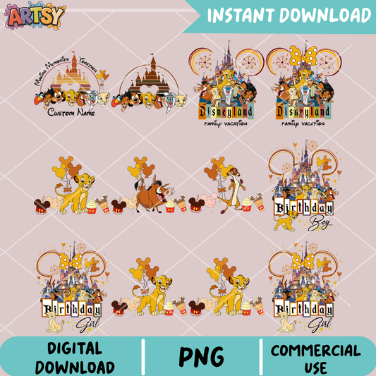 The lion king disney png bundle, lion king png, mickey lion king png