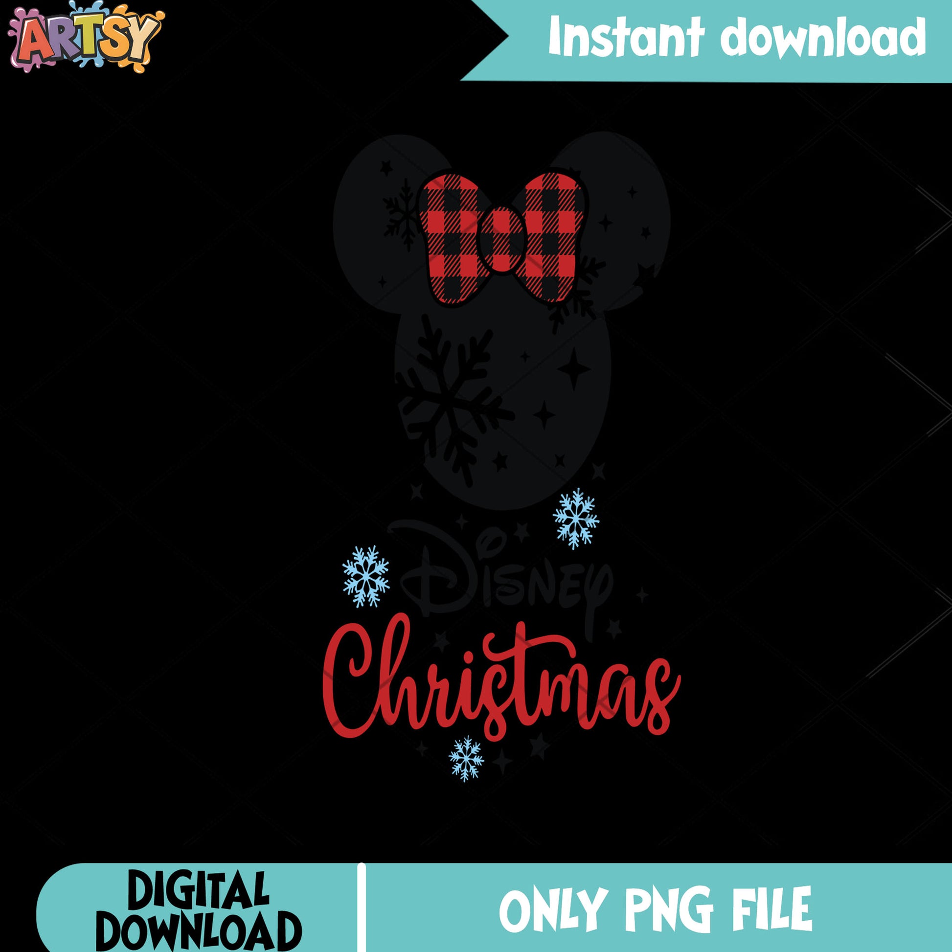 The logo of disney xmas png, mickey mouse png, disney christmas png