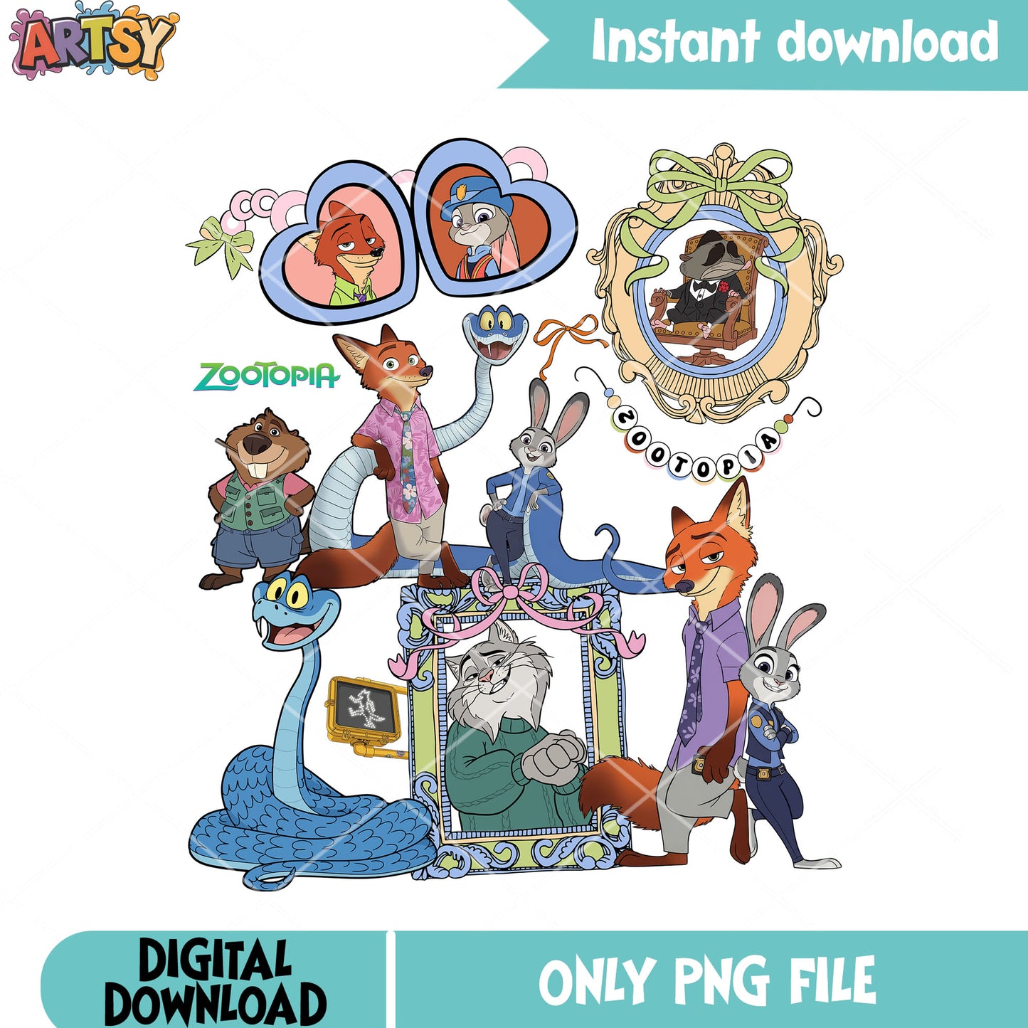 The love pic judy and nick png, mr big png, disney movies png