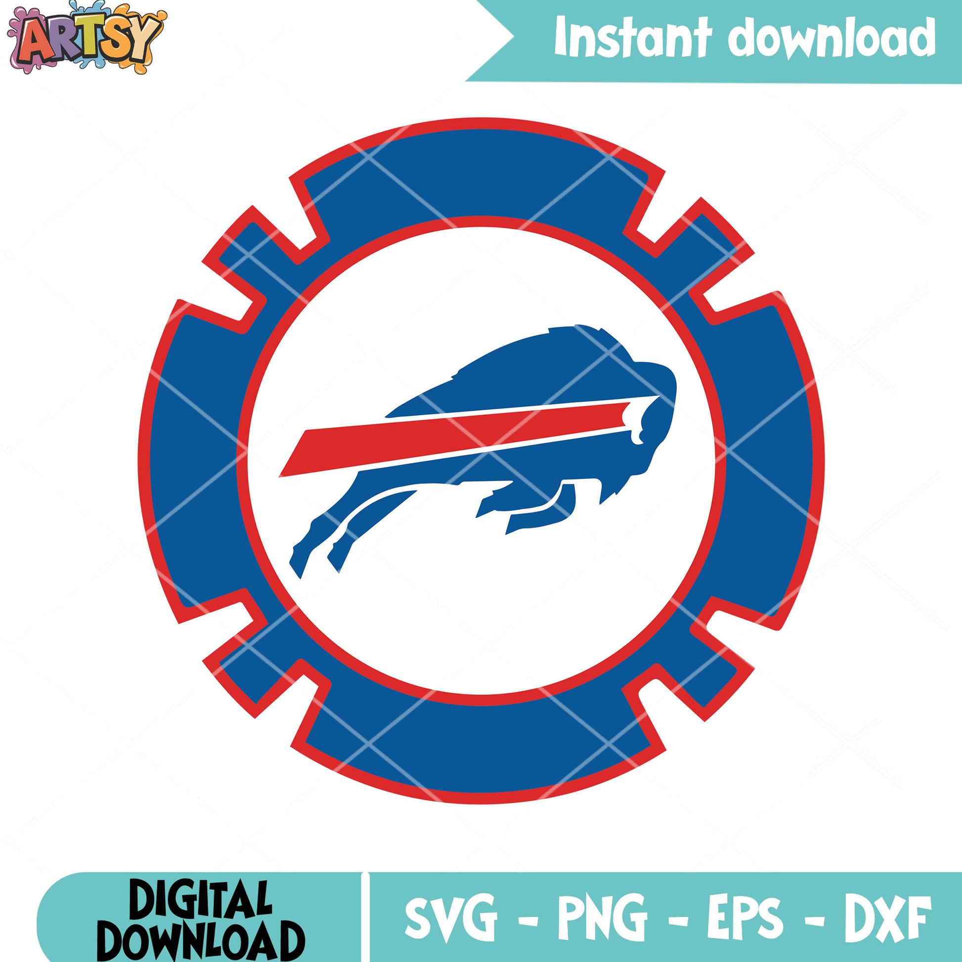 The mad bulls nfl football svg, afc east svg, bills svg