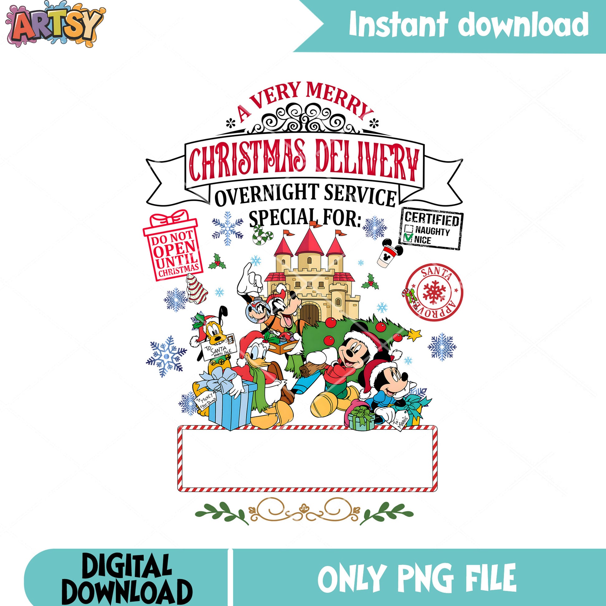 The mickey and friends disney png, merry xmas png, goofy png