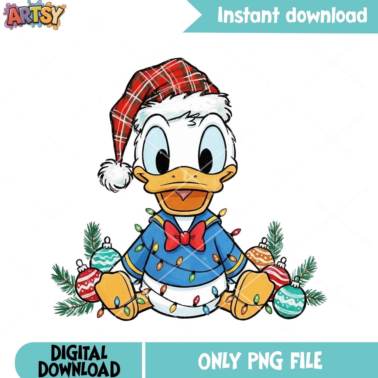 The mickey and friends xmas png, daisy duck png, christmas vibes png
