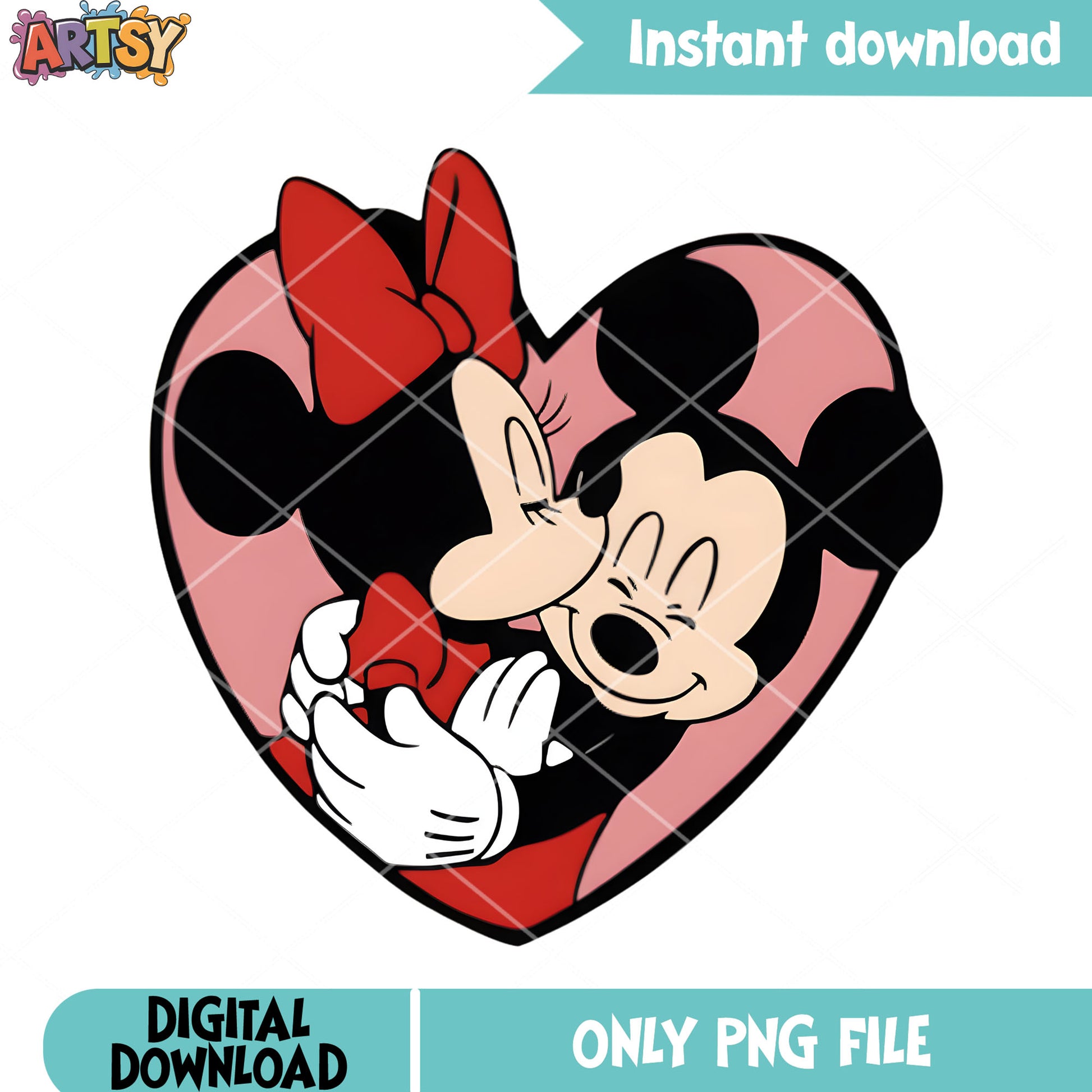The mickey minnie heart png, minnie mouse png, mickey mouse png