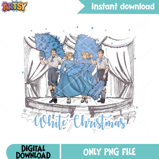 The music show white christmas png, christmas tree png, christmas png