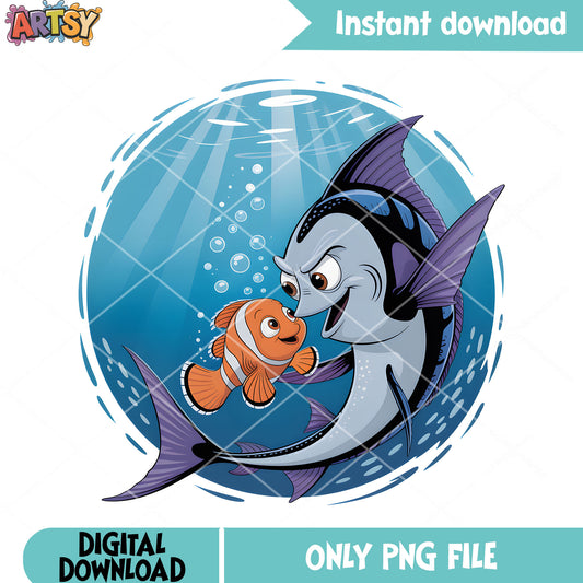 The nemo and villiant fish png, disney clownfish png, clownfish nemo png