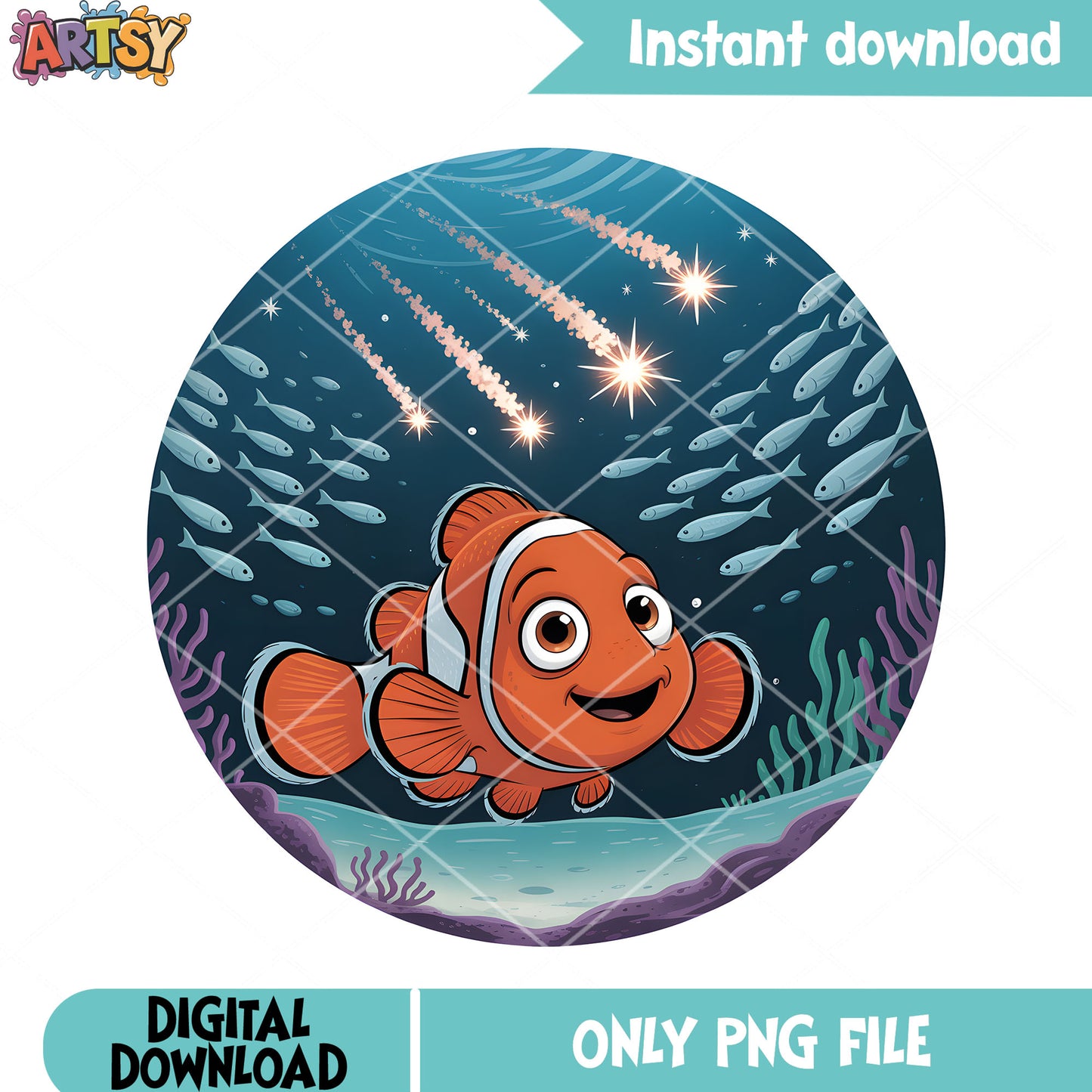 The nemo meteor shower png, nemo disney png, nemo fish png