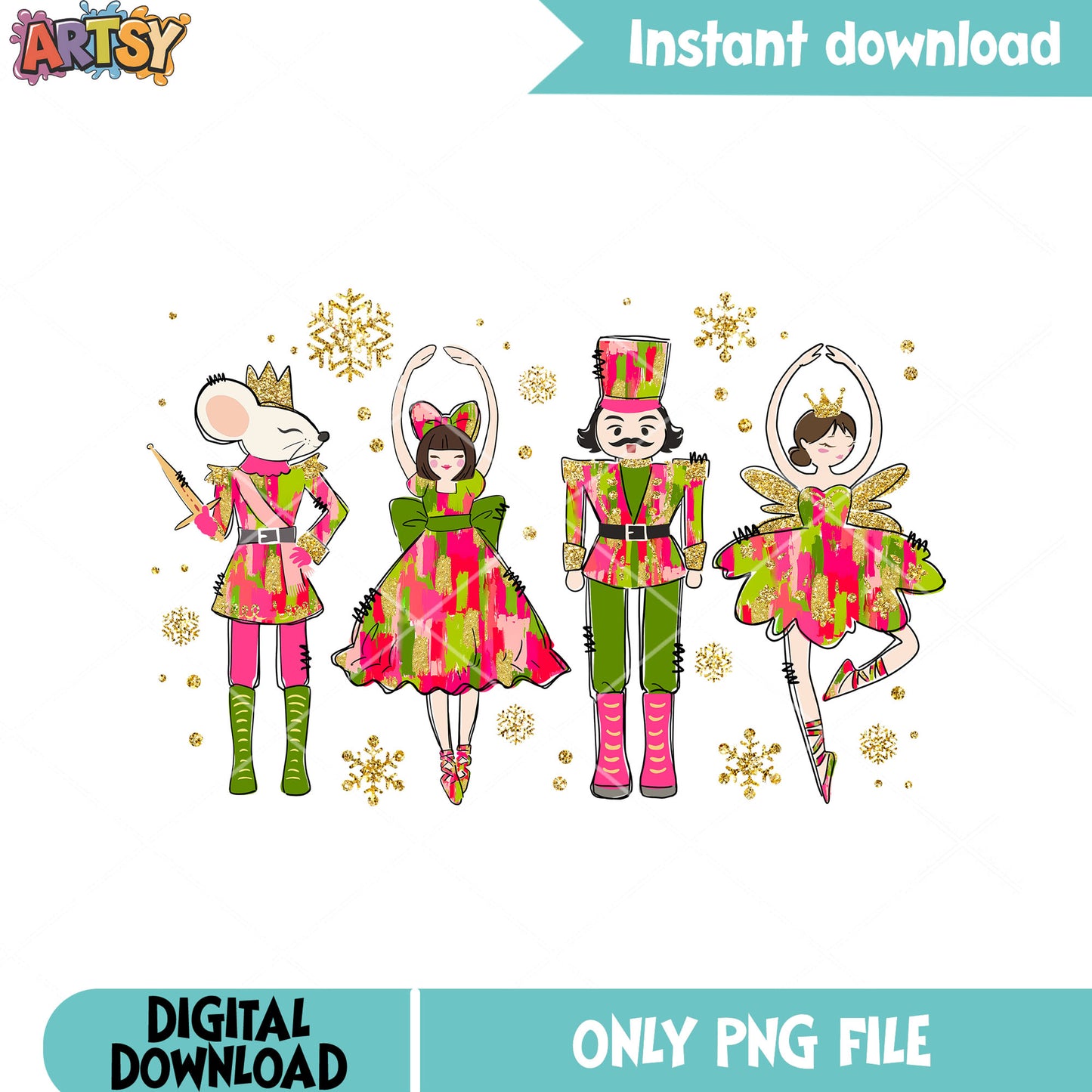 The nutcracker xmas movie png, king mouse png, plum sugar fairy png