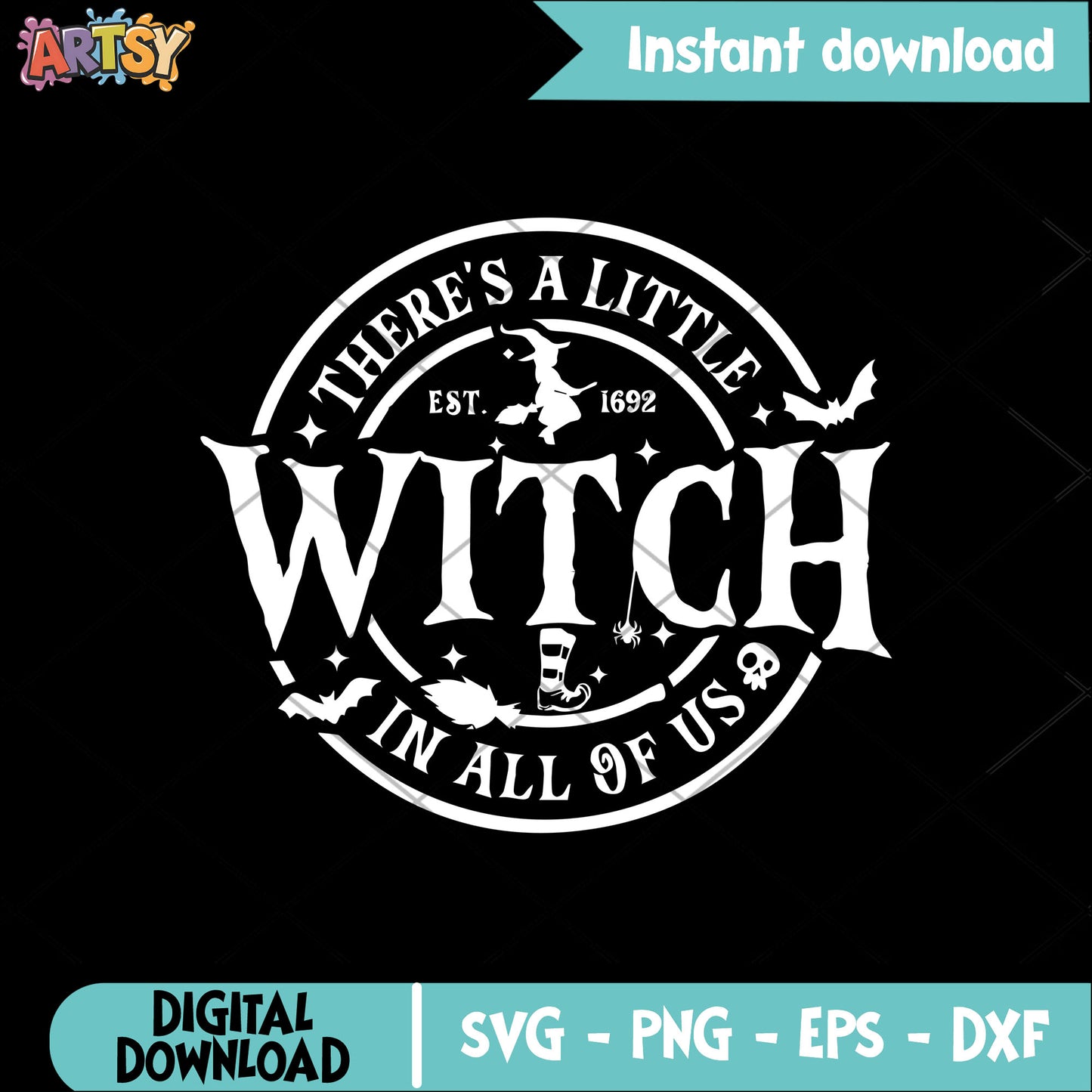 There a little witch svg, halloween witch svg, witch quotes​ svg