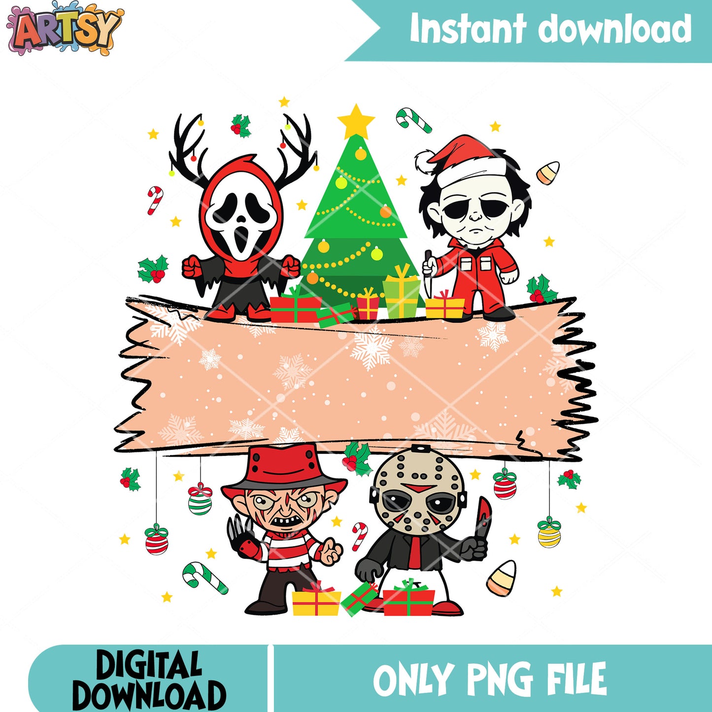 The serial christmas night png, merry xmas png, christmas gifts png