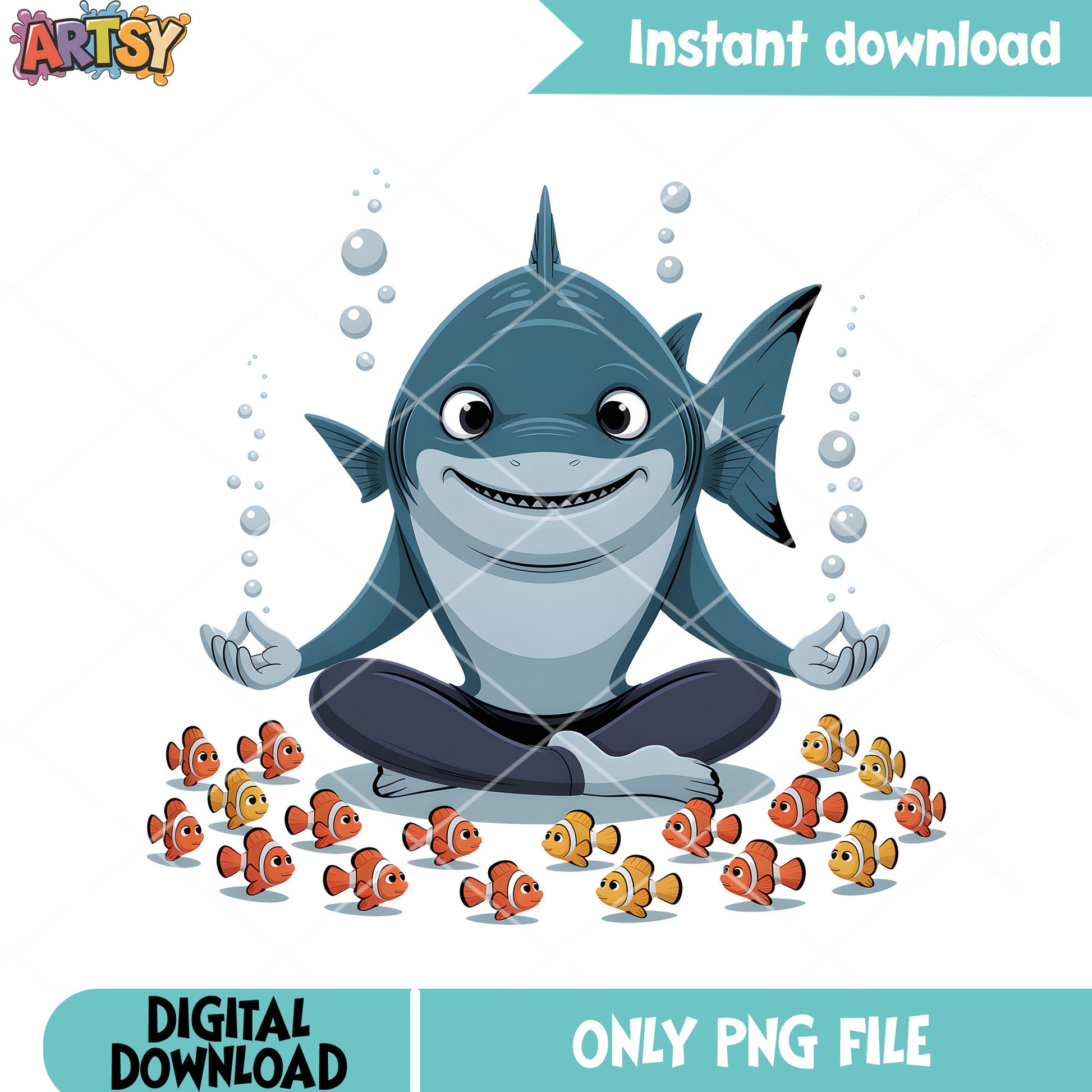 The shark meditate png, finding nemo png, finding dory png