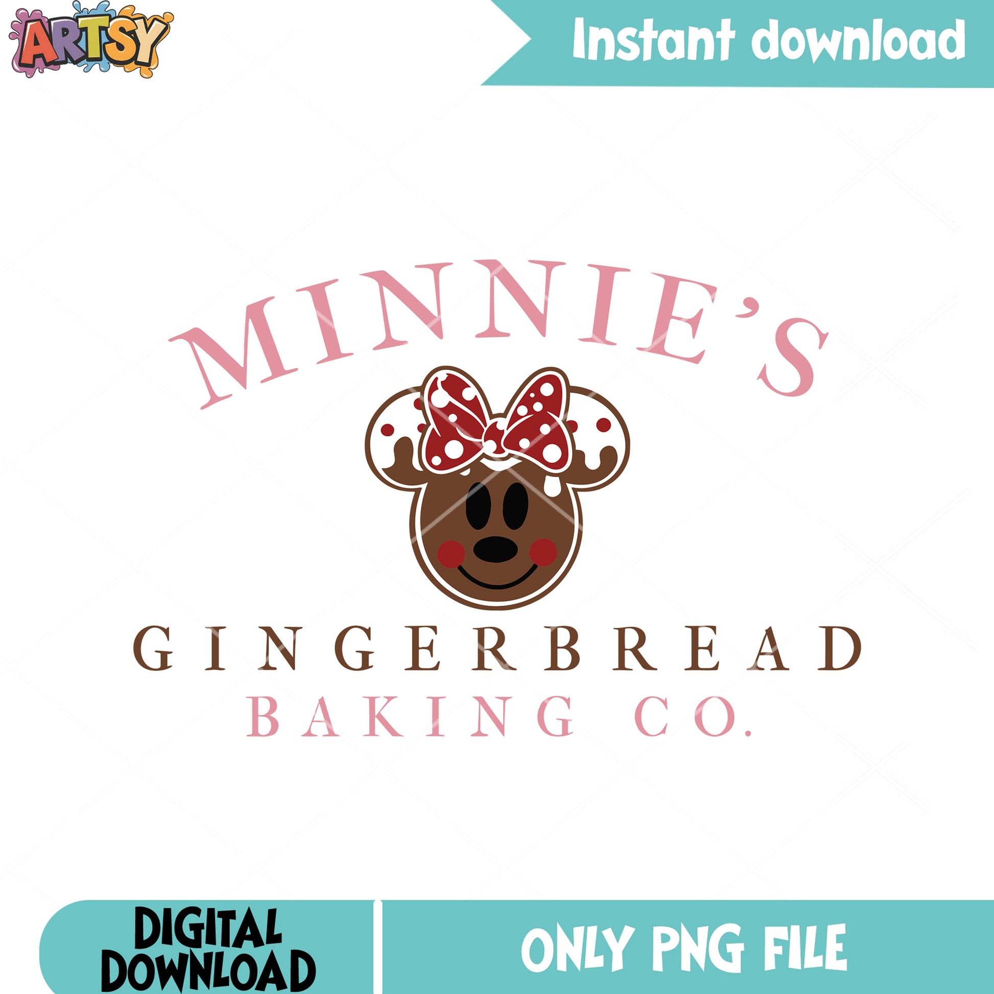 The snack for santa christmas png, gingerbread png, minnie mouse png