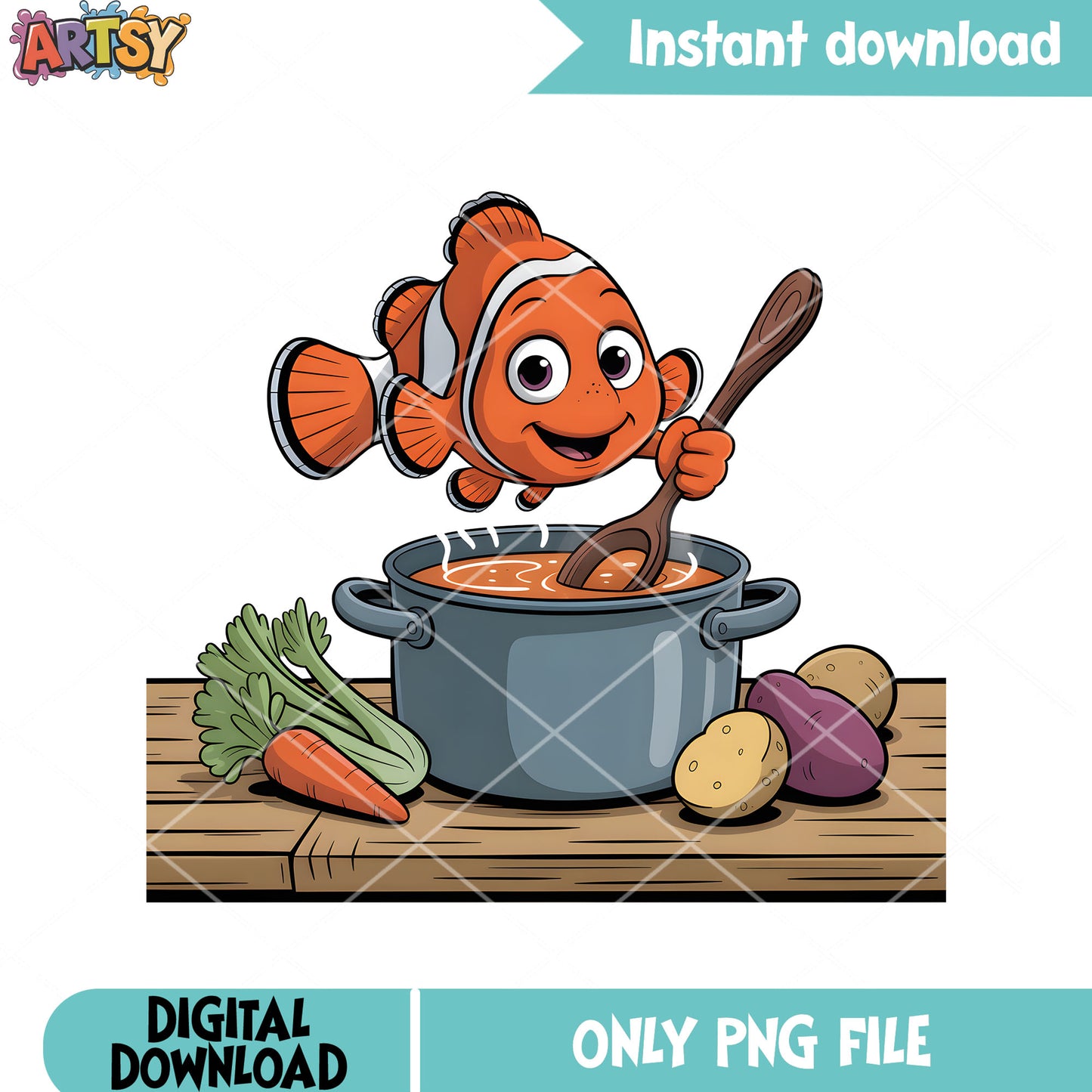The soup marlin fish png, finding nemo png, clownfish marlin png