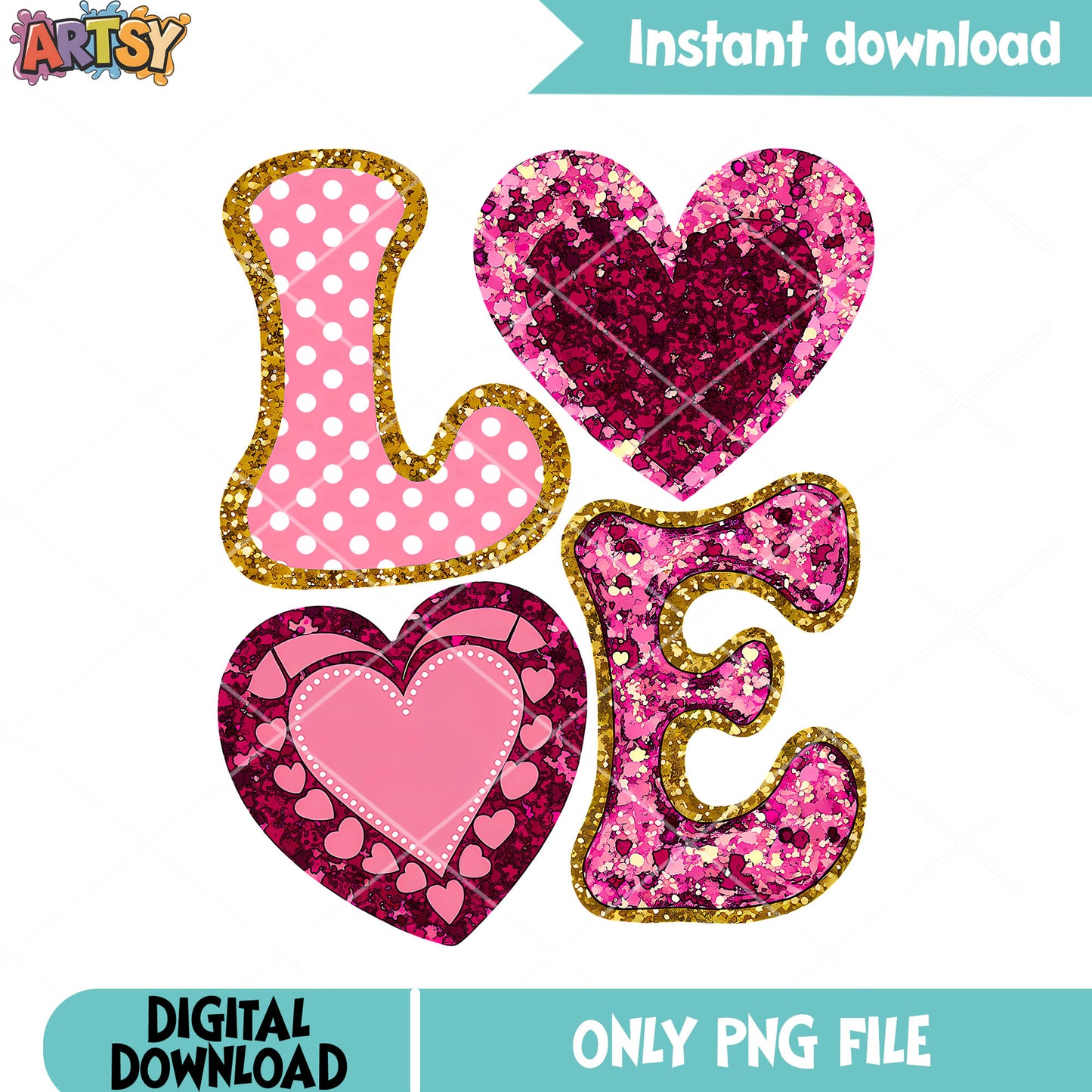 The sprinkle love valentine png, valentine day png, love gifts png