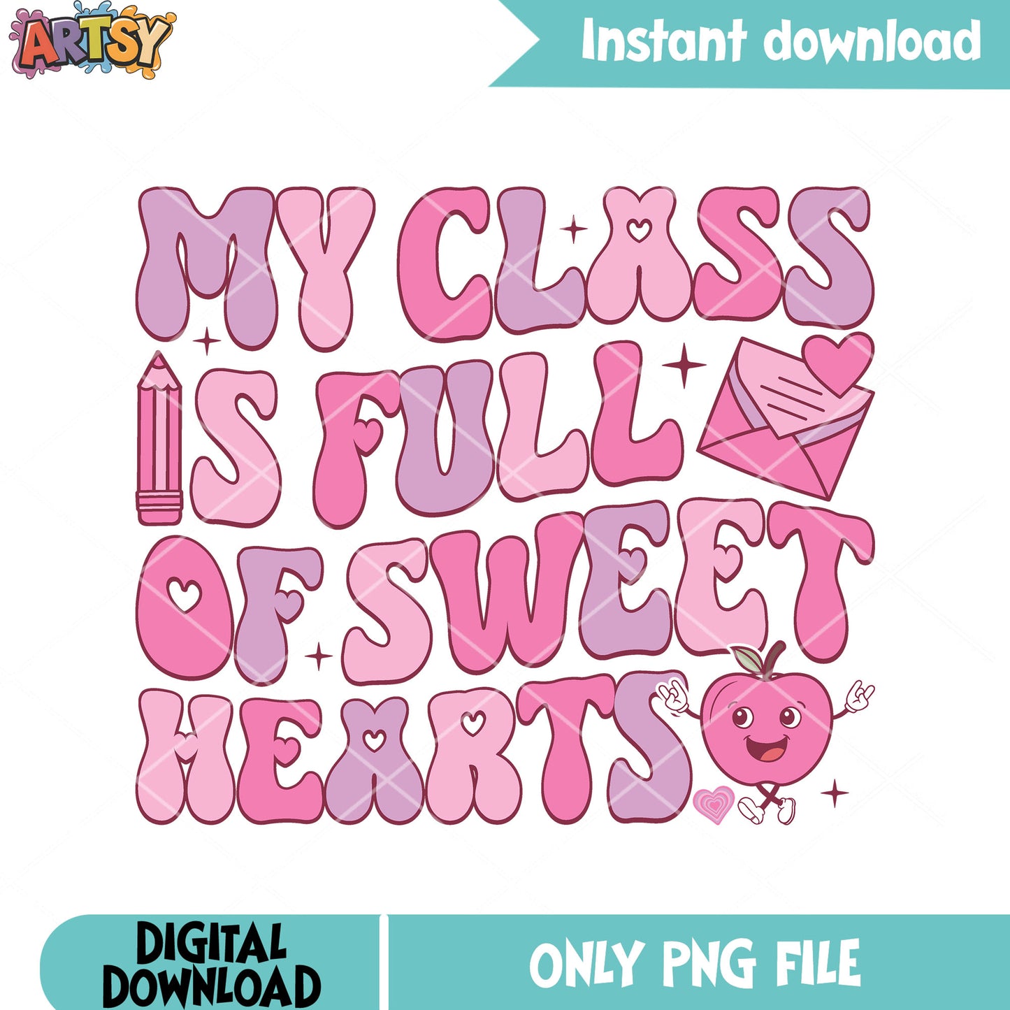 The sweet class valentine png, valentine poster png, love gifts png