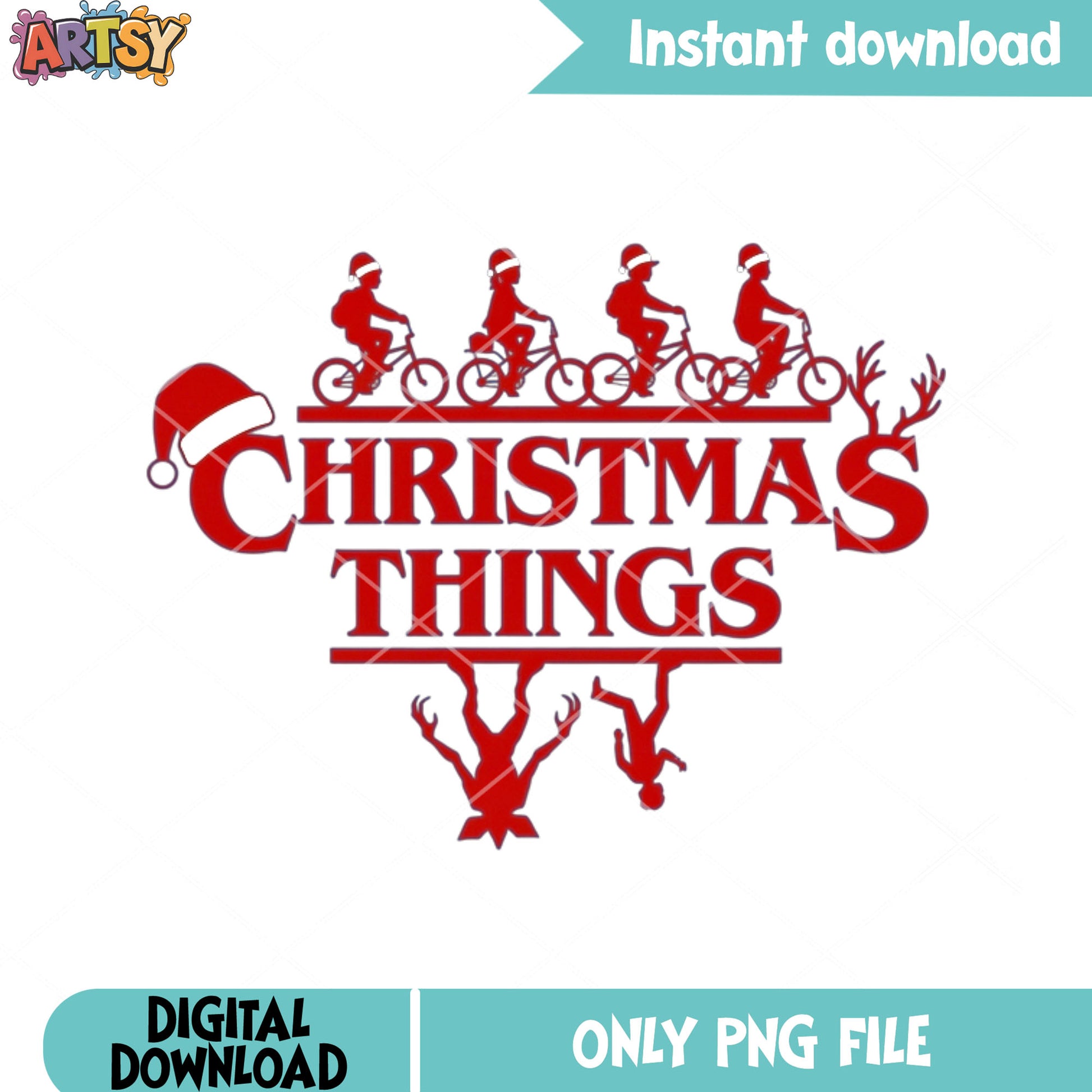 The upside down christmas png, stranger things png, demogorgon ​​png