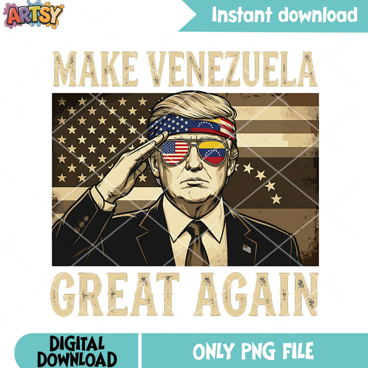 The venezuela donald trump png, venezuela gifts png, america flag png