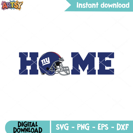 The way to home football svg, ny giants svg, america football svg