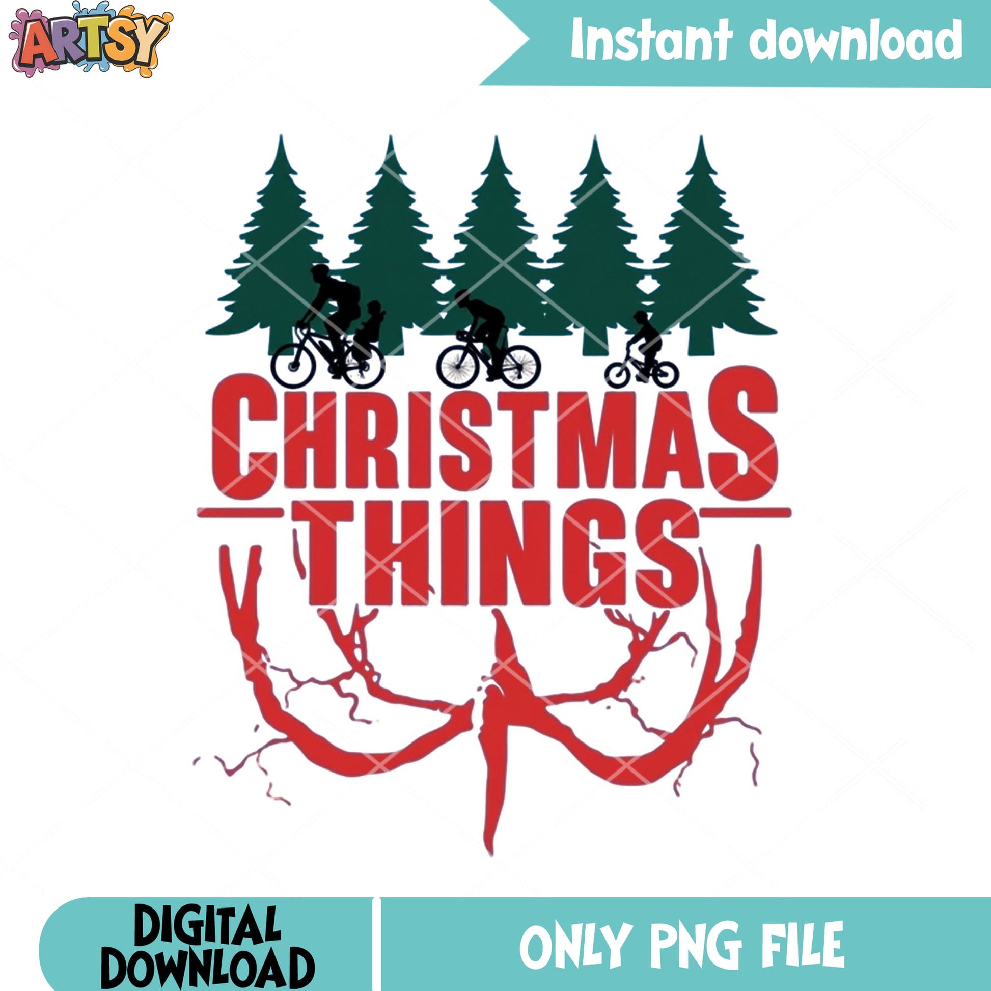 The xmas things horror png, stranger things png, mind flayer ​​png
