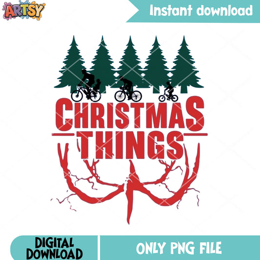 The xmas things horror png, stranger things png, mind flayer ​​png