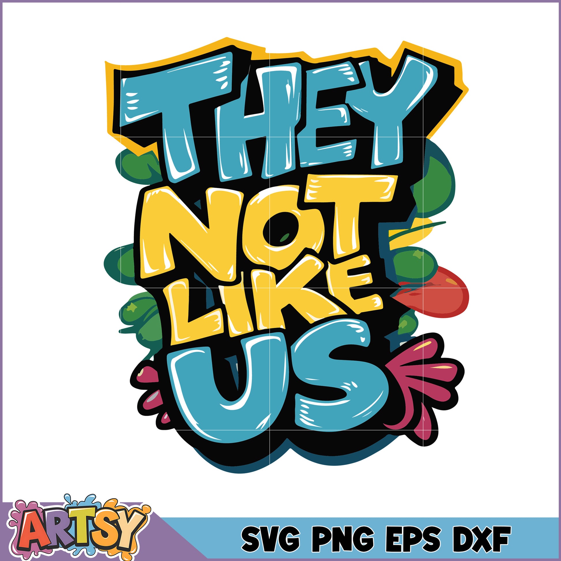 They Not Like Us SVG Cut File