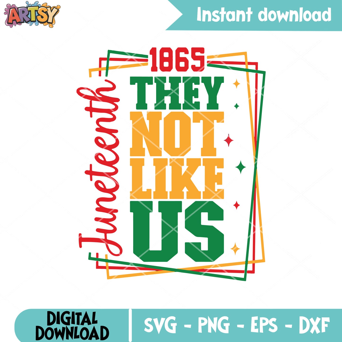 They not like us 1865 svg, juneteenth svg, they not like us svg